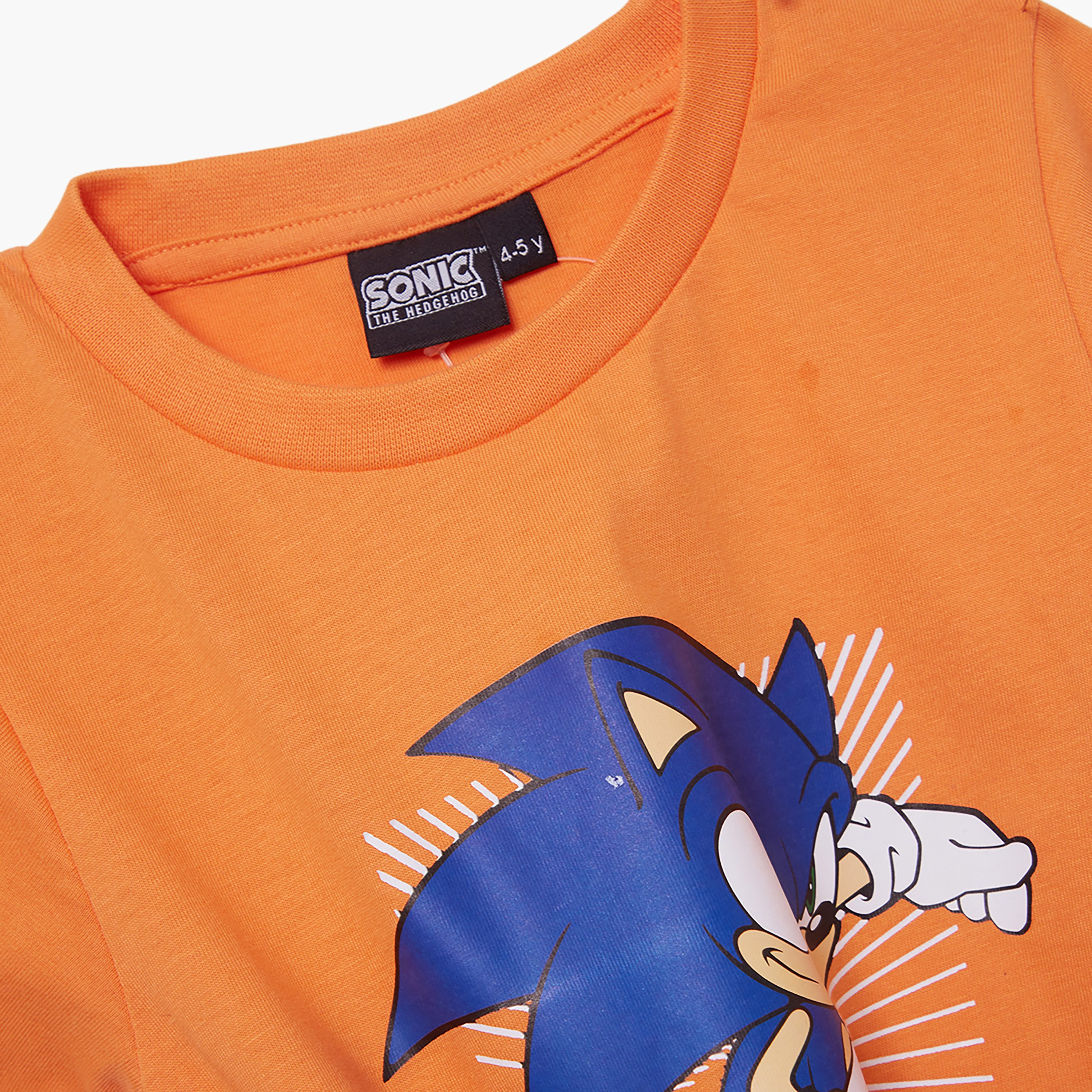 طقم تيشيرت وشورت قطني بطبعة سونيك-boys-clothing-setsandcoords-image-6