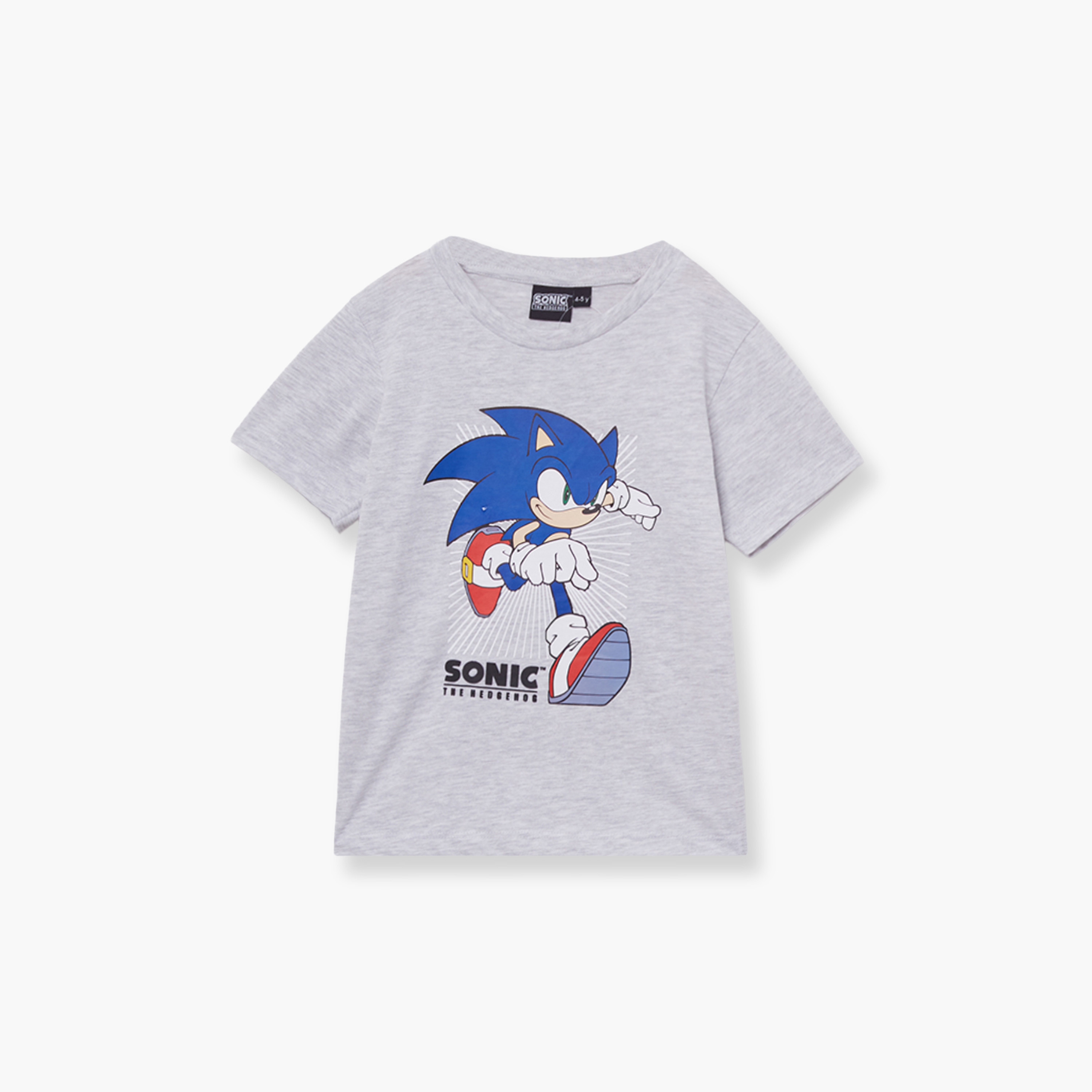 طقم تيشيرت وشورت قطني بطبعة سونيك-boys-clothing-setsandcoords-image-3