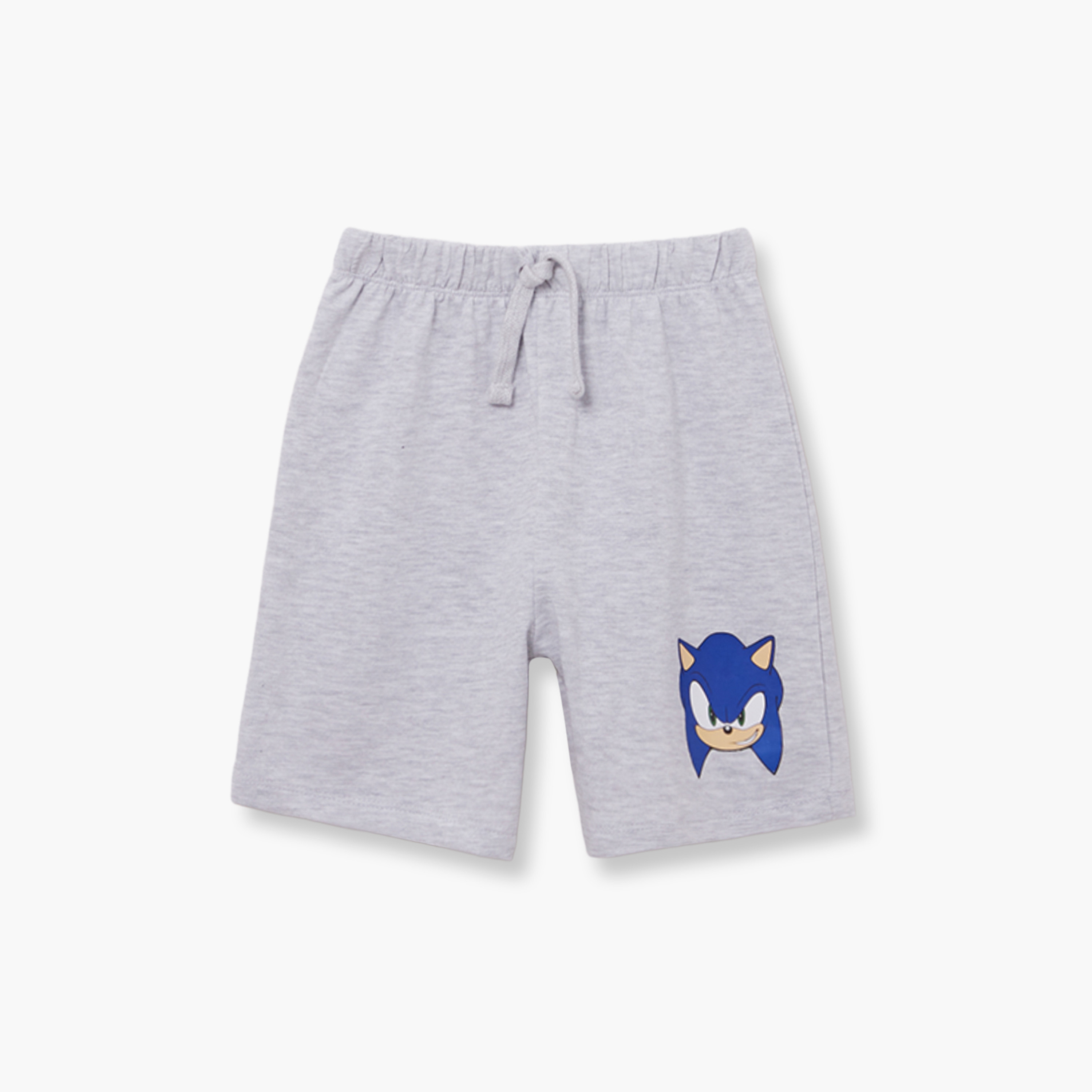Sonic Printed Cotton T-Shirt & Shorts Set-boys-clothing-setsandcoords-image-4