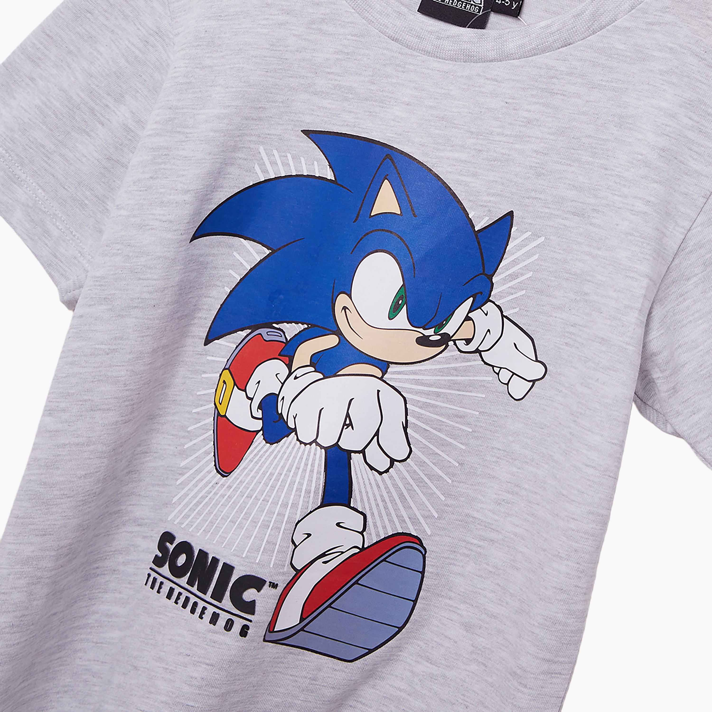 طقم تيشيرت وشورت قطني بطبعة سونيك-boys-clothing-setsandcoords-image-5