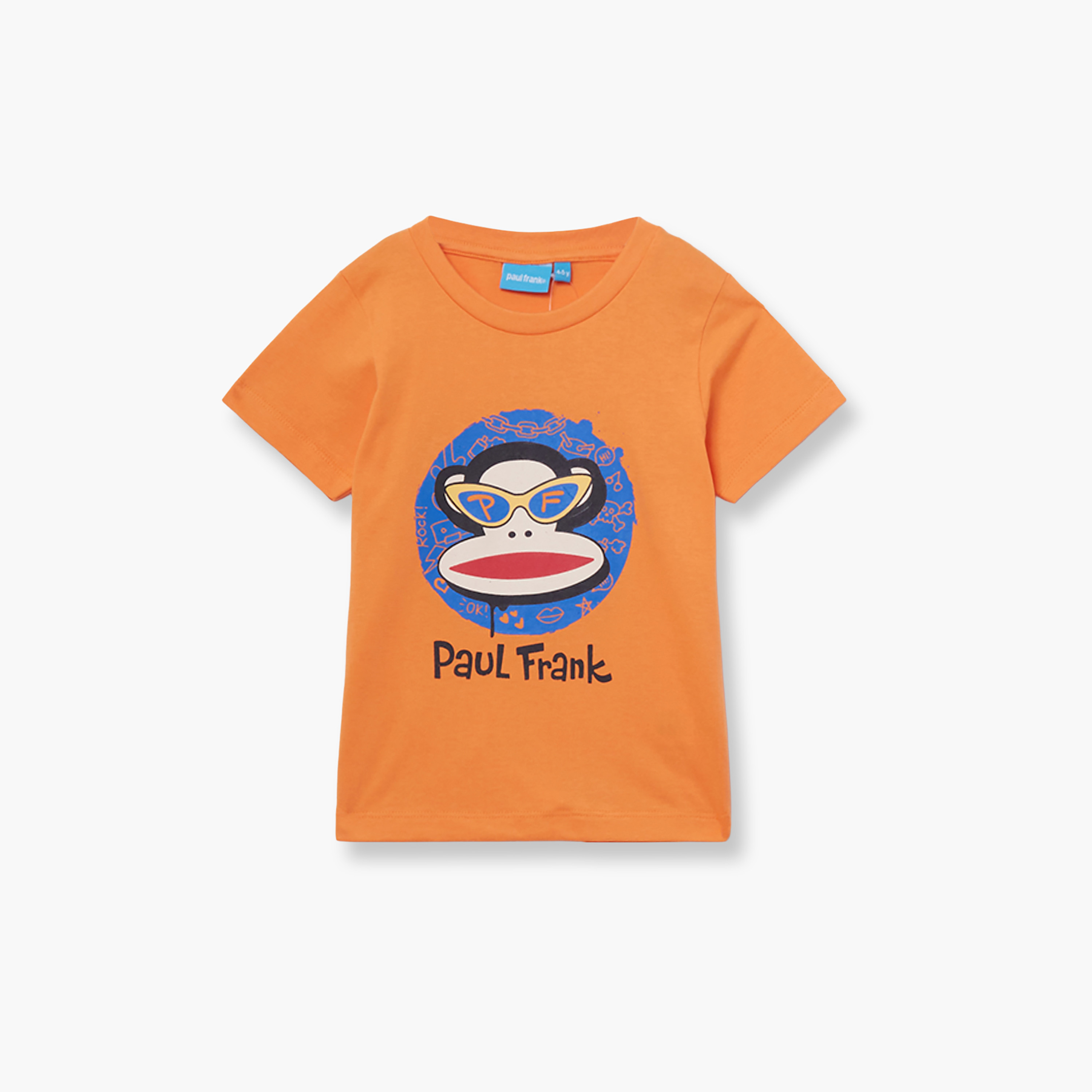 طقم تيشيرت وشورت قطني بطبعة بول فرانك-boys-clothing-setsandcoords-image-3