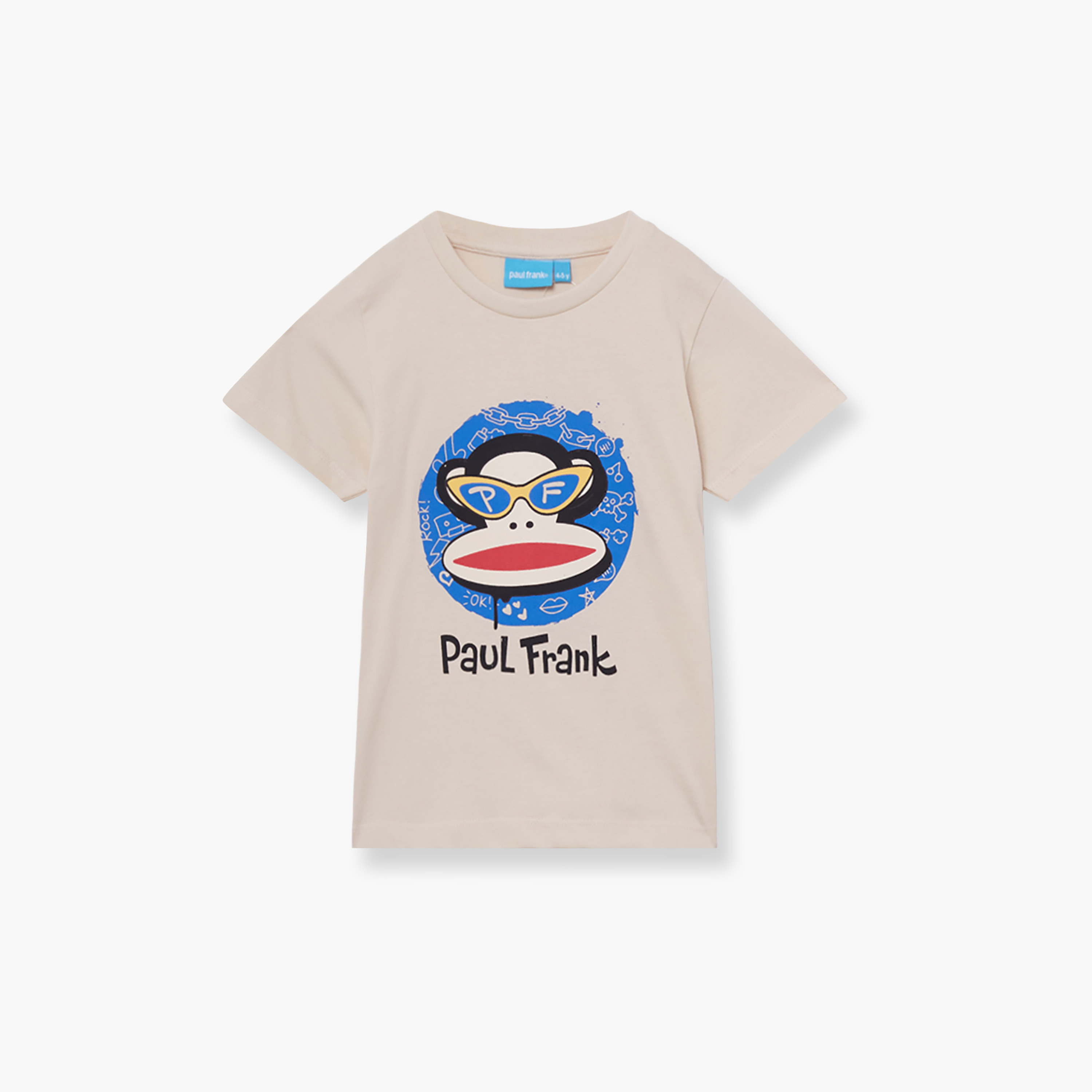 Paul Frank Printed Cotton T-Shirt & Shorts Set-boys-clothing-setsandcoords-image-3