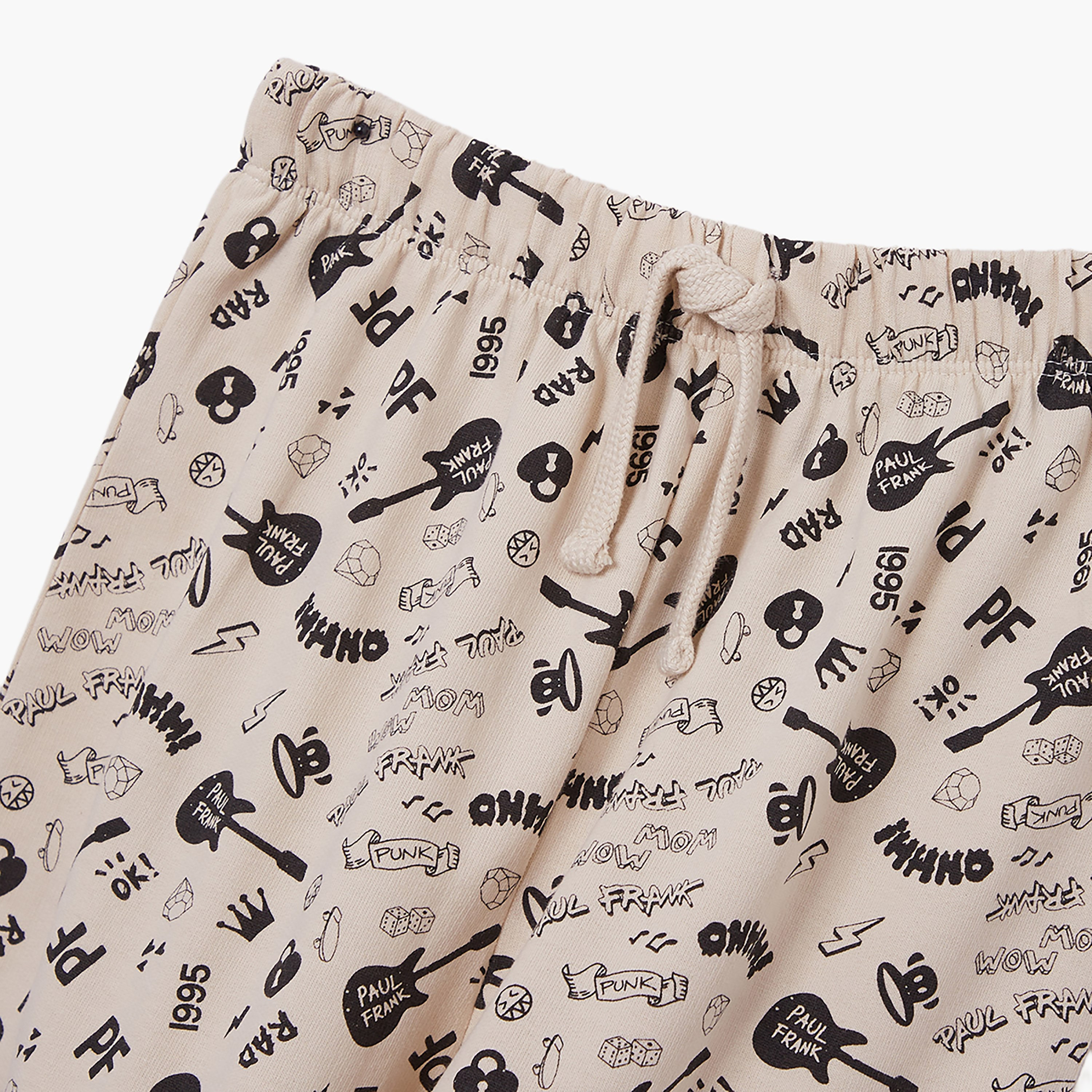 طقم تيشيرت وشورت قطني بطبعة بول فرانك-boys-clothing-setsandcoords-image-7