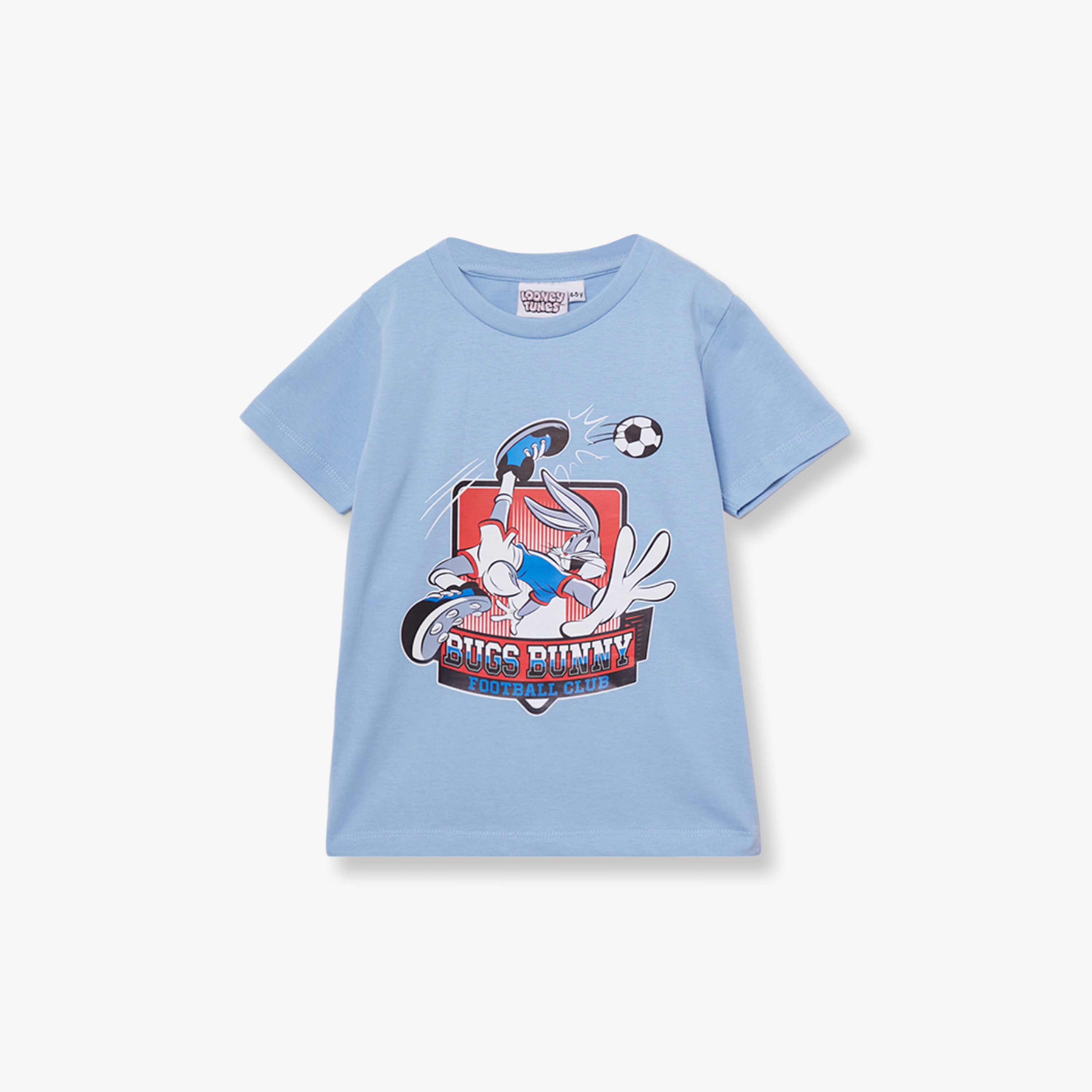 طقم تيشيرت وشورت قطني بطبعة باجز باني-boys-clothing-setsandcoords-image-3