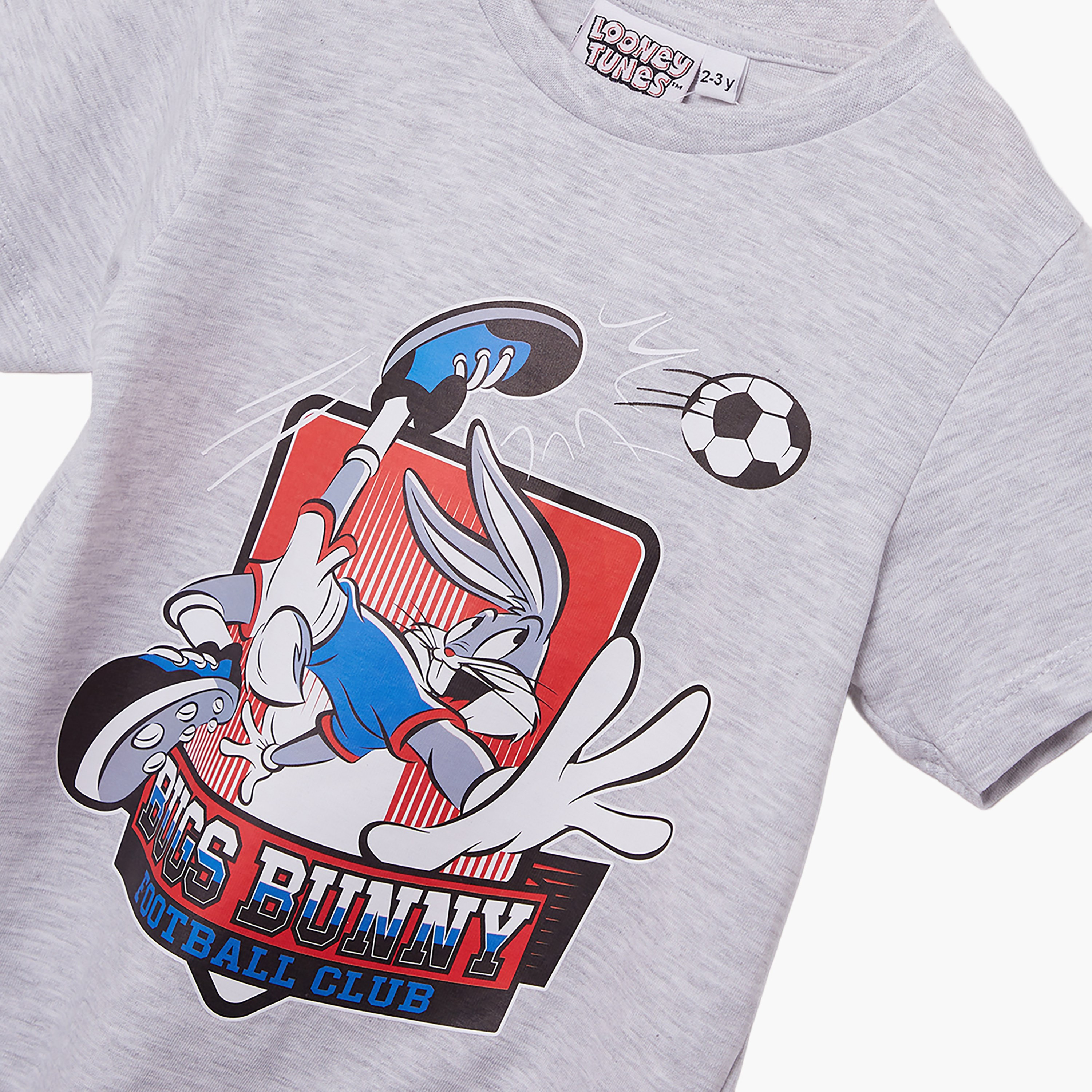 Bugs Bunny Printed Cotton T-Shirt & Shorts Set-boys-clothing-setsandcoords-image-5