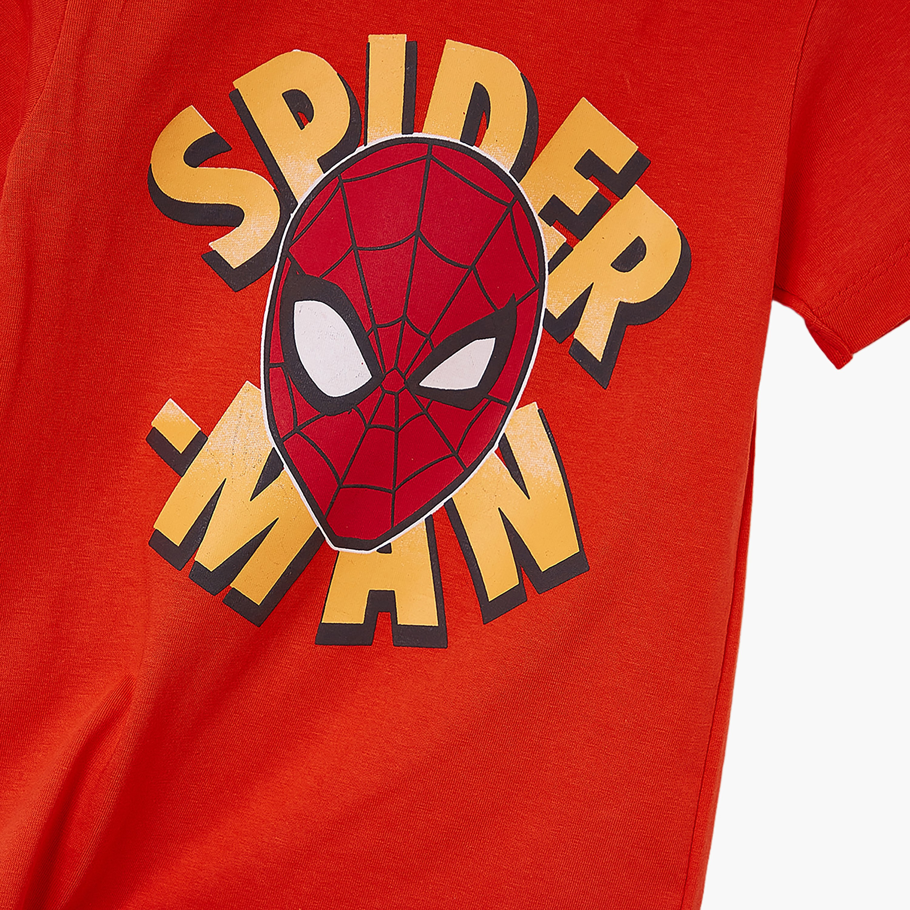 Spiderman Printed Short Sleeves Round Neck T-Shirt-boys-clothing-tshirtsandpolos-image-6
