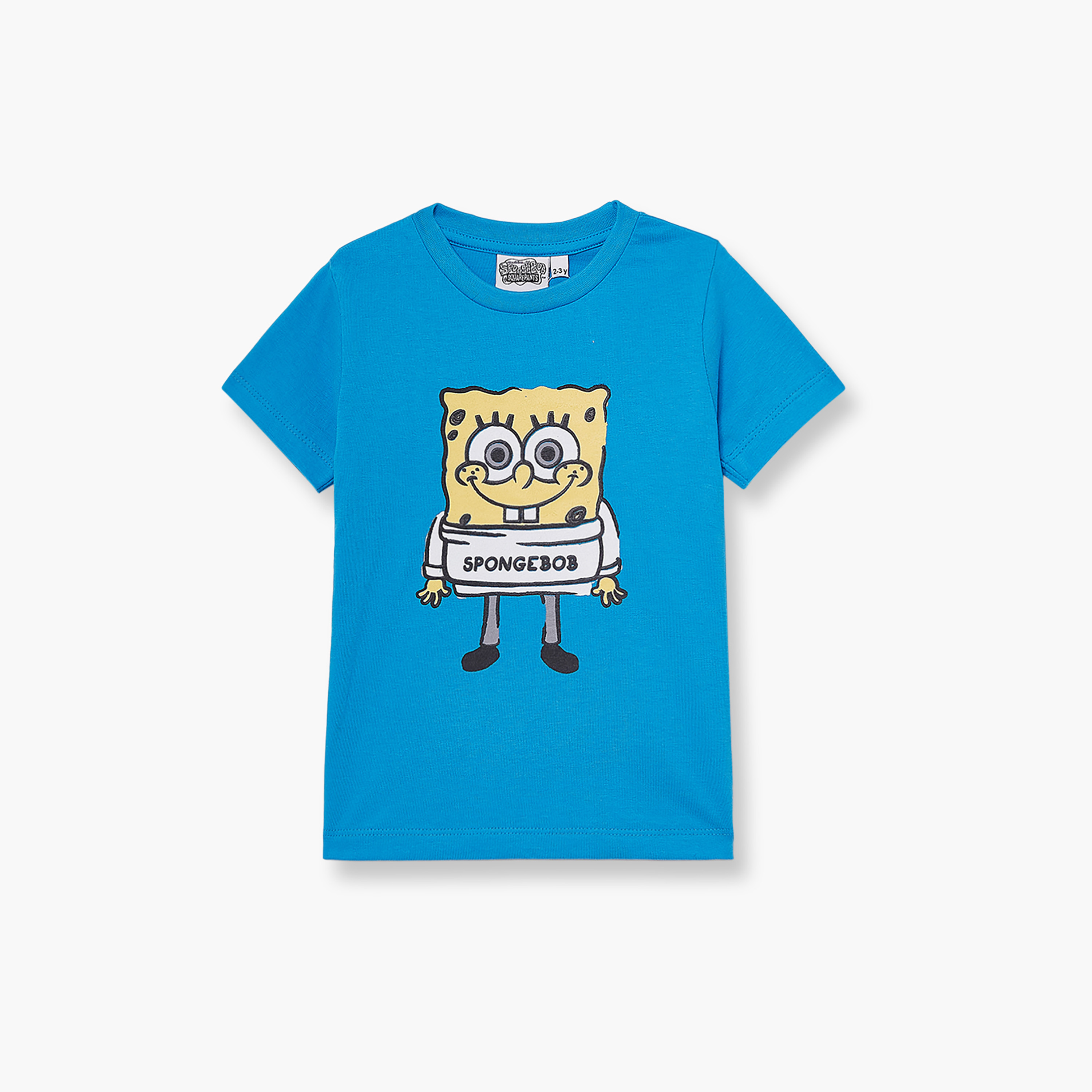 Spongebob Printed Short Sleeves Round Neck T-Shirt-boys-clothing-tshirtsandpolos-image-2