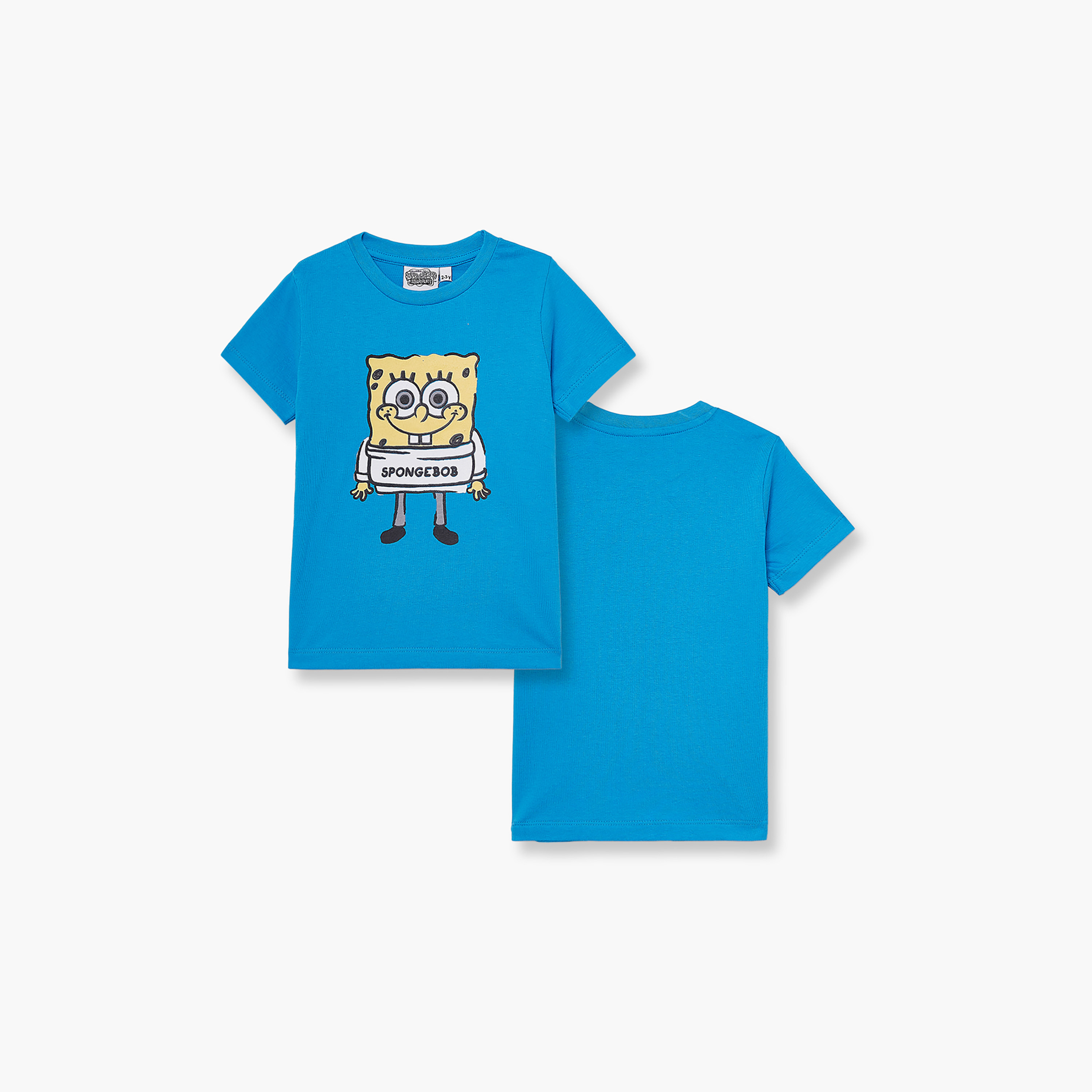 Spongebob Printed Short Sleeves Round Neck T-Shirt-boys-clothing-tshirtsandpolos-image-3