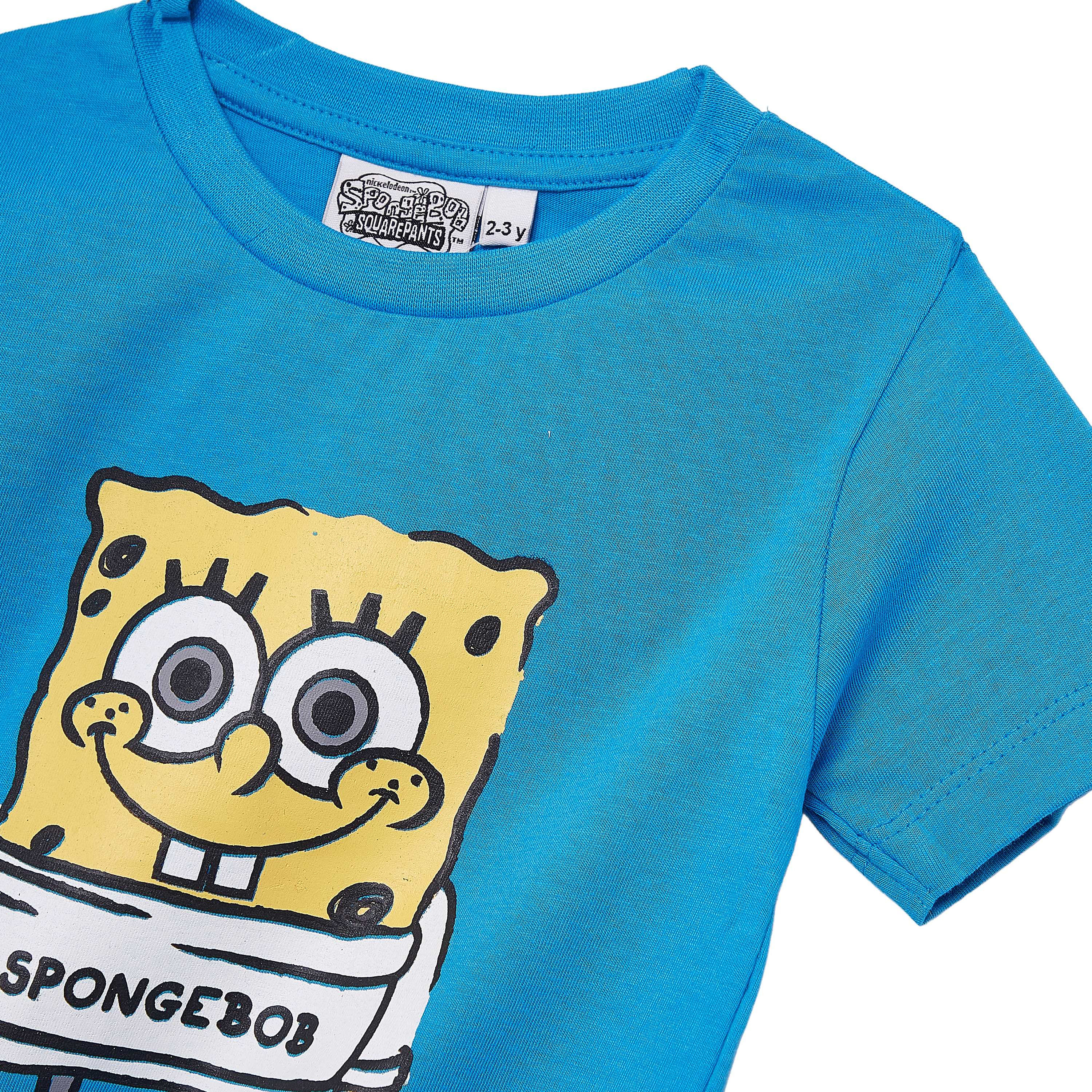 Spongebob Printed Short Sleeves Round Neck T-Shirt-boys-clothing-tshirtsandpolos-image-6