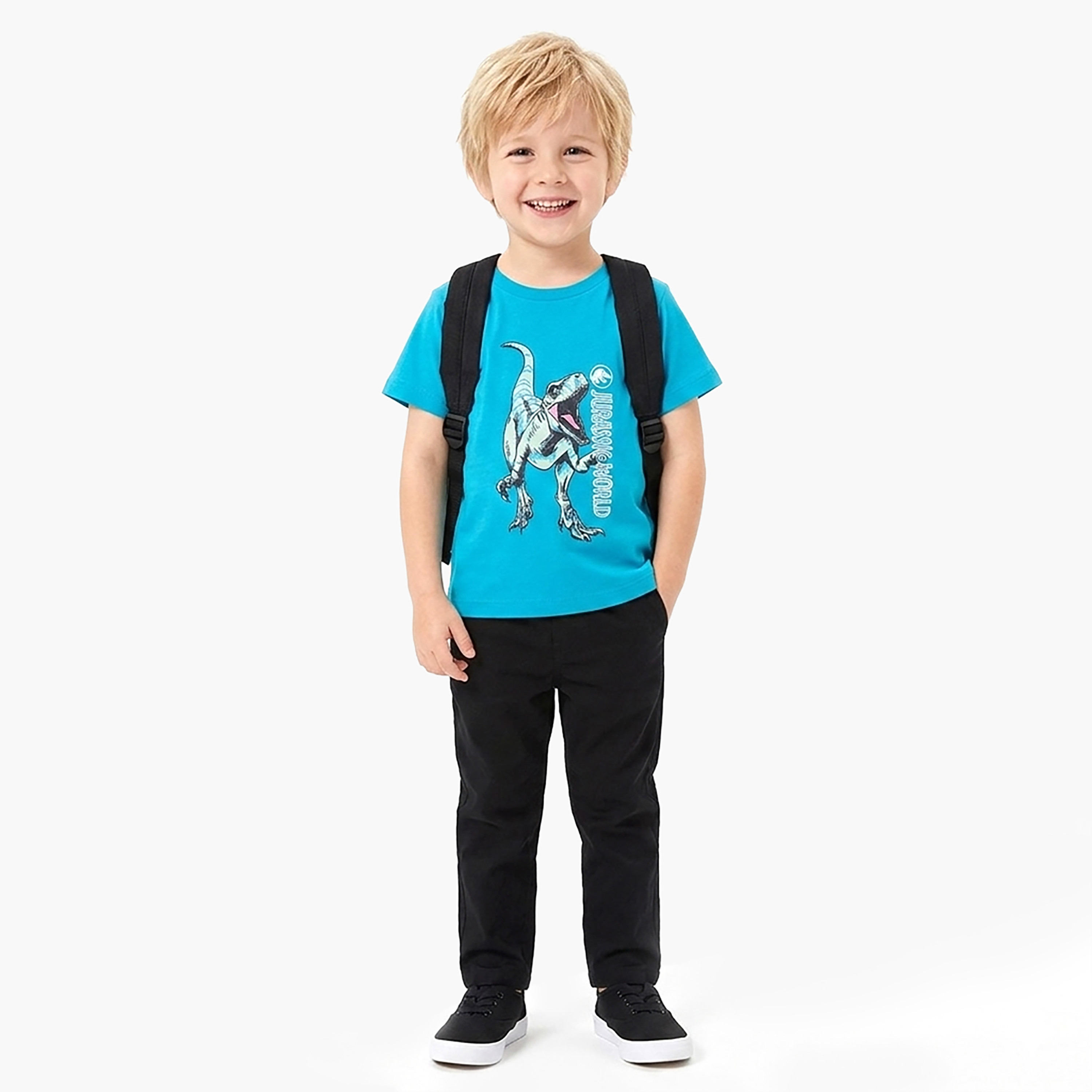 Jurassic Printed Short Sleeves Round Neck T-Shirt-boys-clothing-tshirtsandpolos-image-1