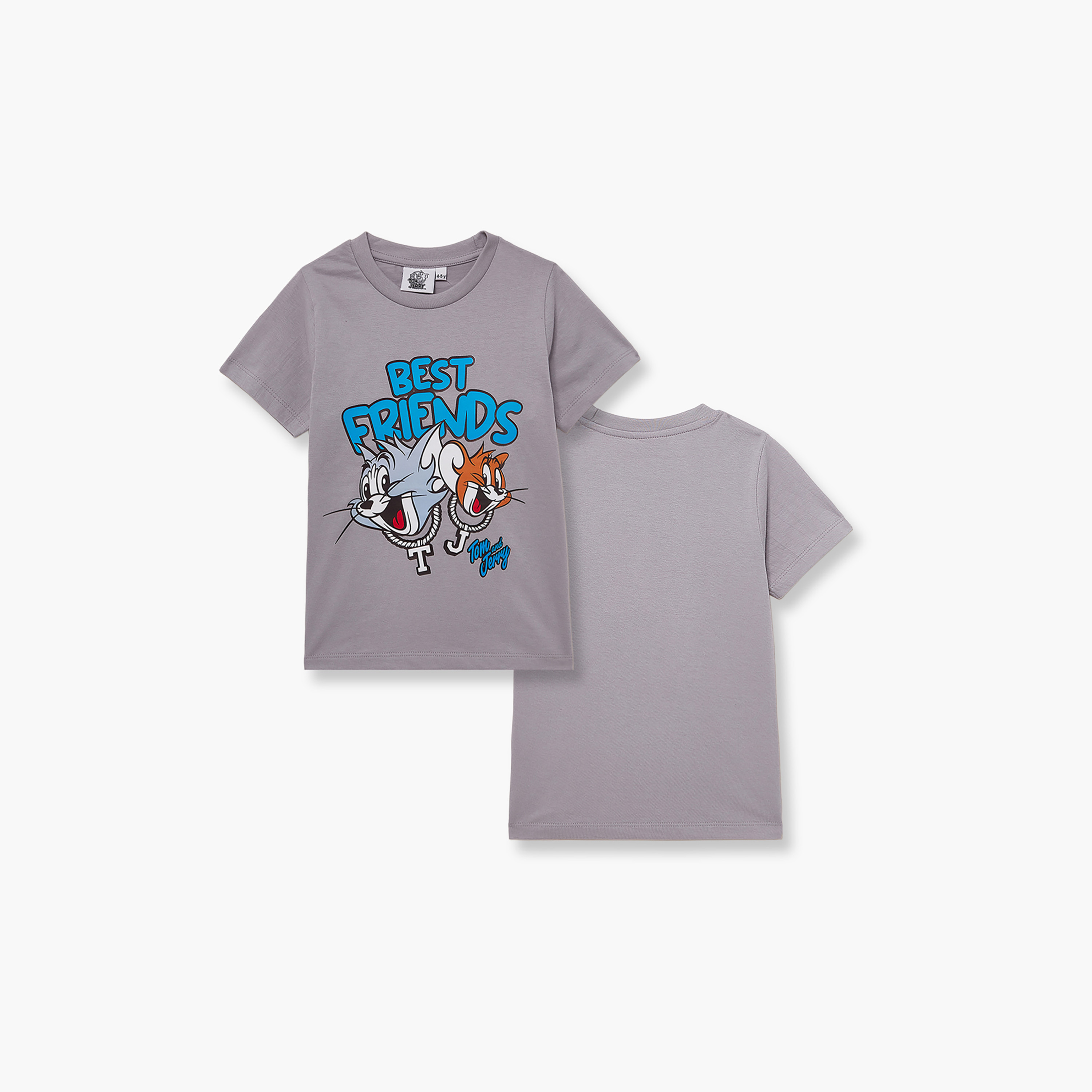 Tom & Jerry Printed Short Sleeves Round Neck T-Shirt-boys-clothing-tshirtsandpolos-image-4