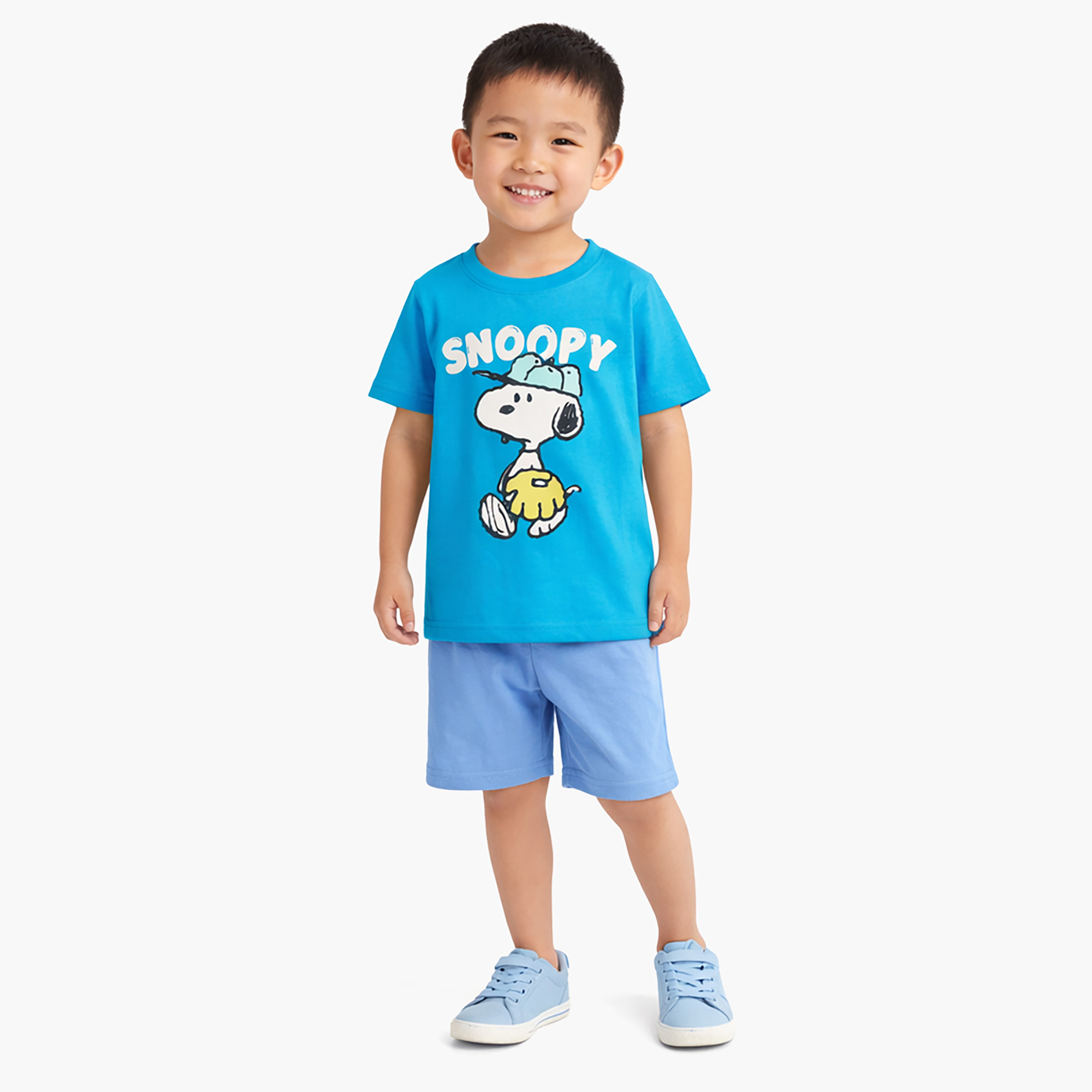 تي شيرت بأكمام قصيرة ورقبة دائرية بطبعة بيناتس-boys-clothing-tshirtsandpolos-image-1