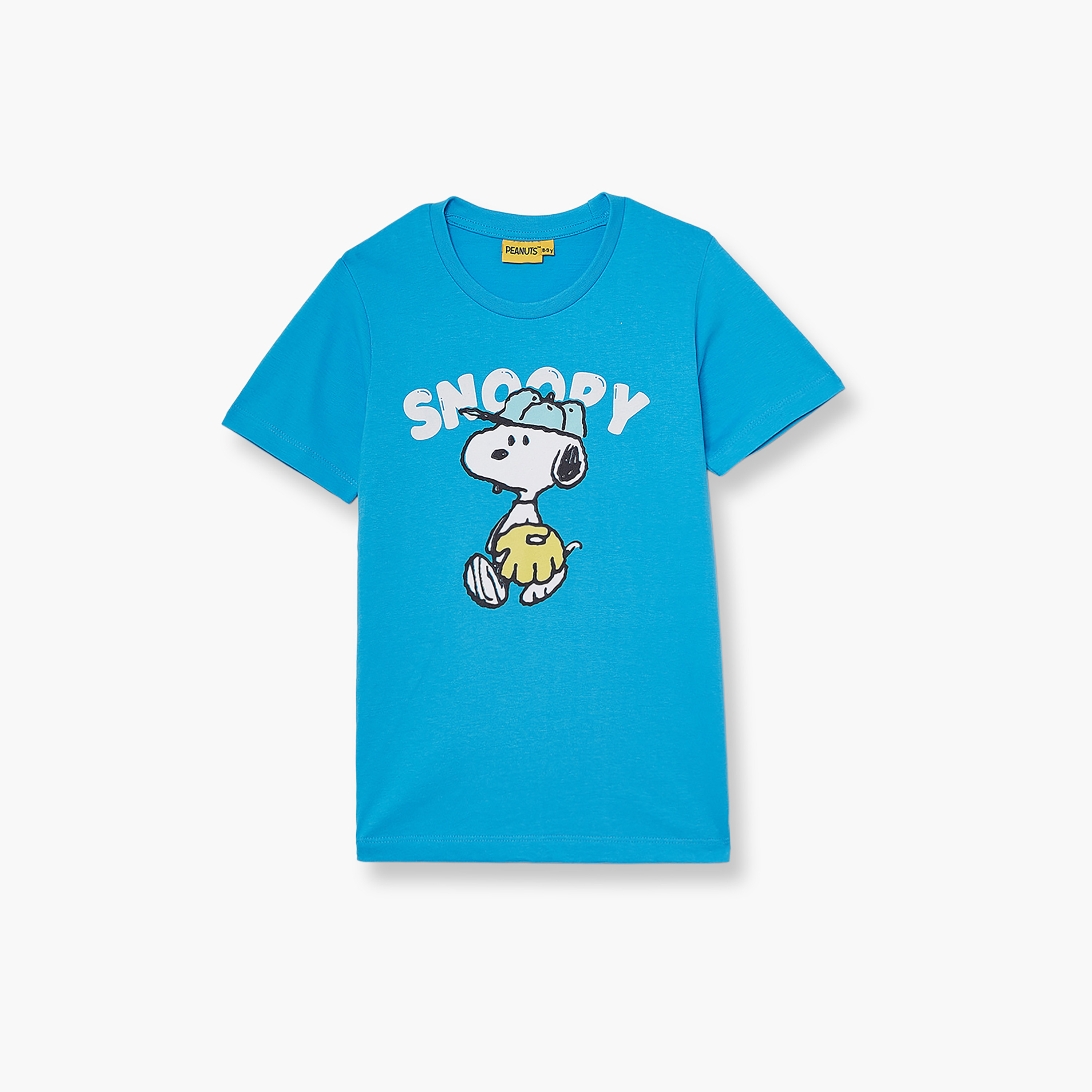 تي شيرت بأكمام قصيرة ورقبة دائرية بطبعة بيناتس-boys-clothing-tshirtsandpolos-image-2