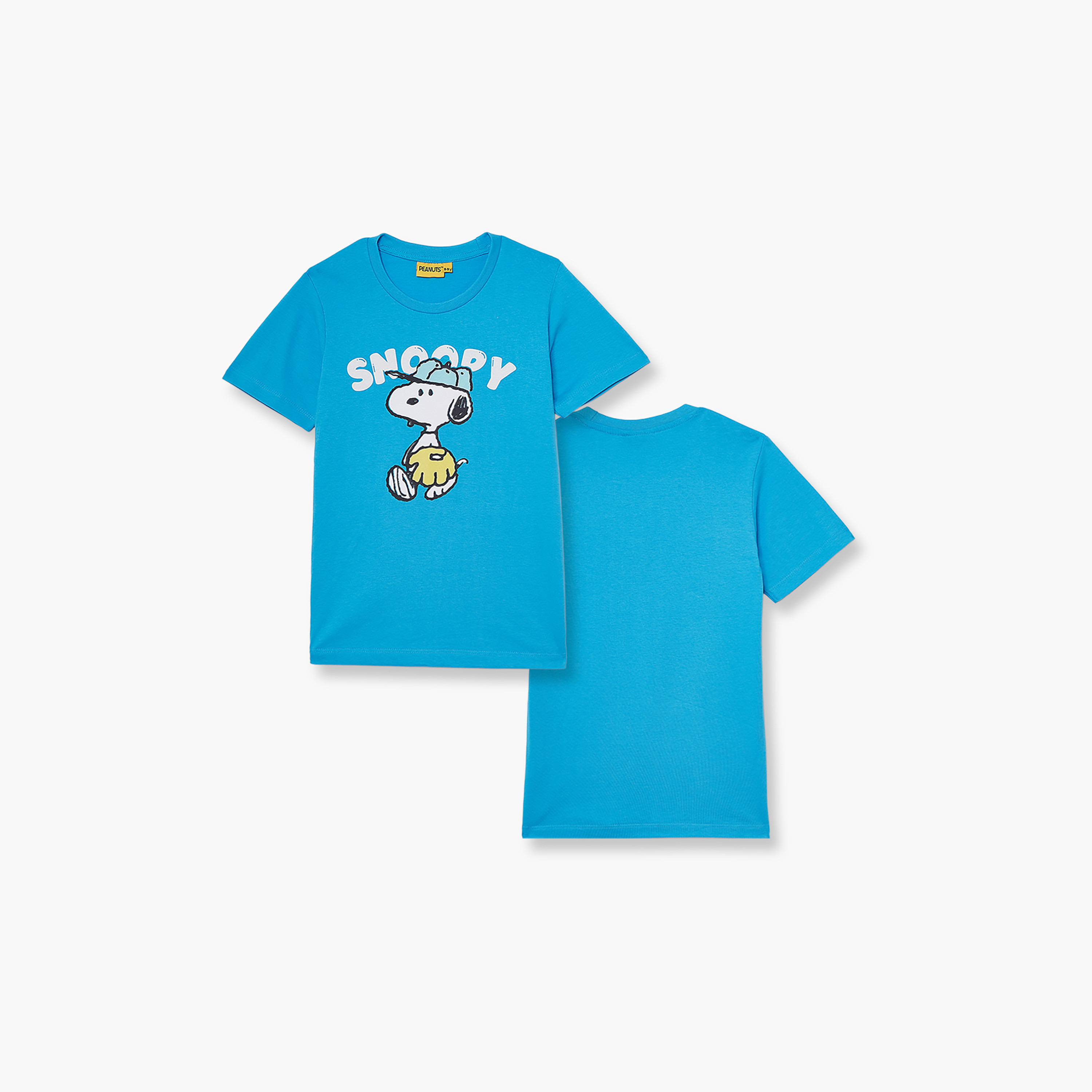 تي شيرت بأكمام قصيرة ورقبة دائرية بطبعة بيناتس-boys-clothing-tshirtsandpolos-image-3