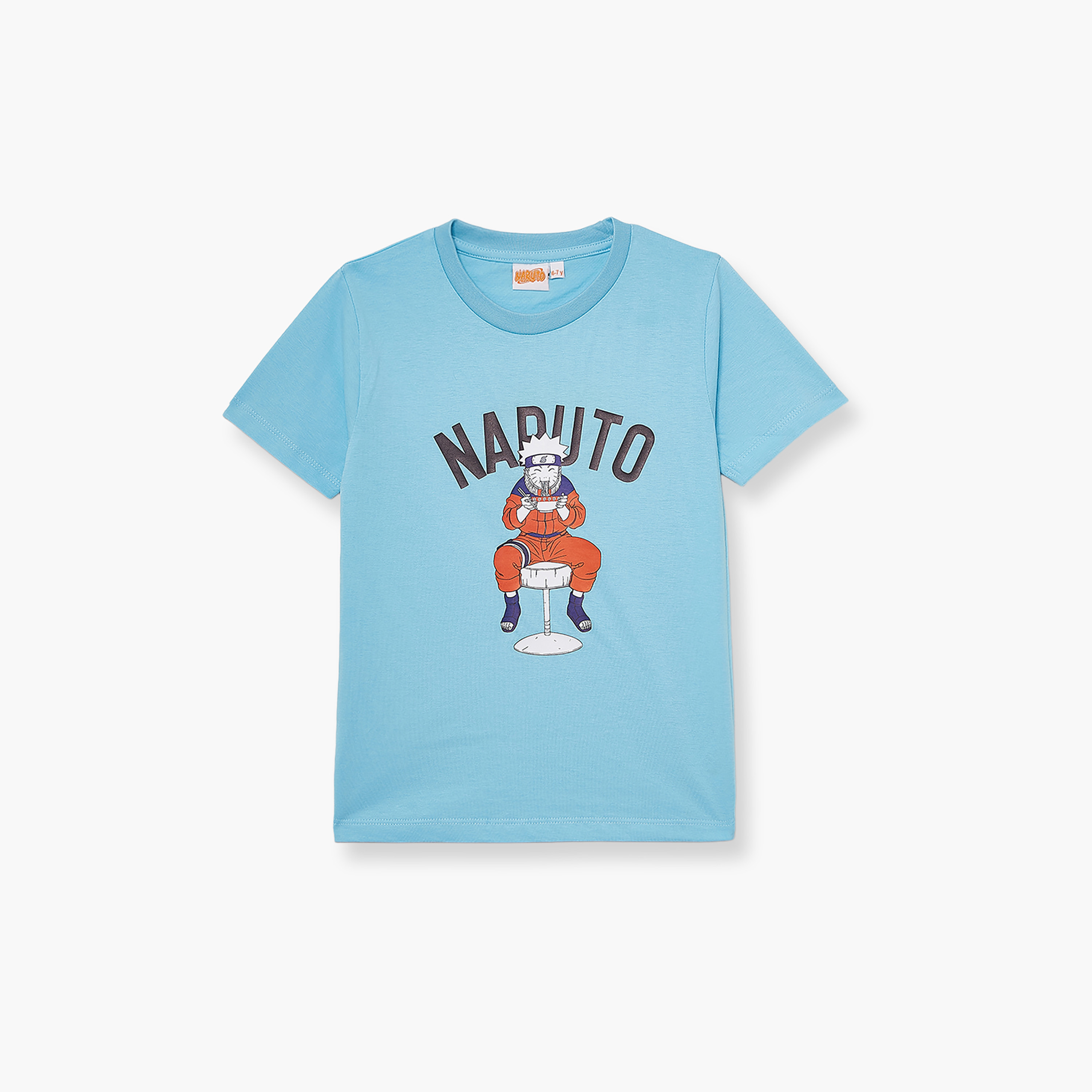 تي شيرت بأكمام قصيرة ورقبة دائرية بطبعة ناروتو-boys-clothing-tshirtsandpolos-image-2