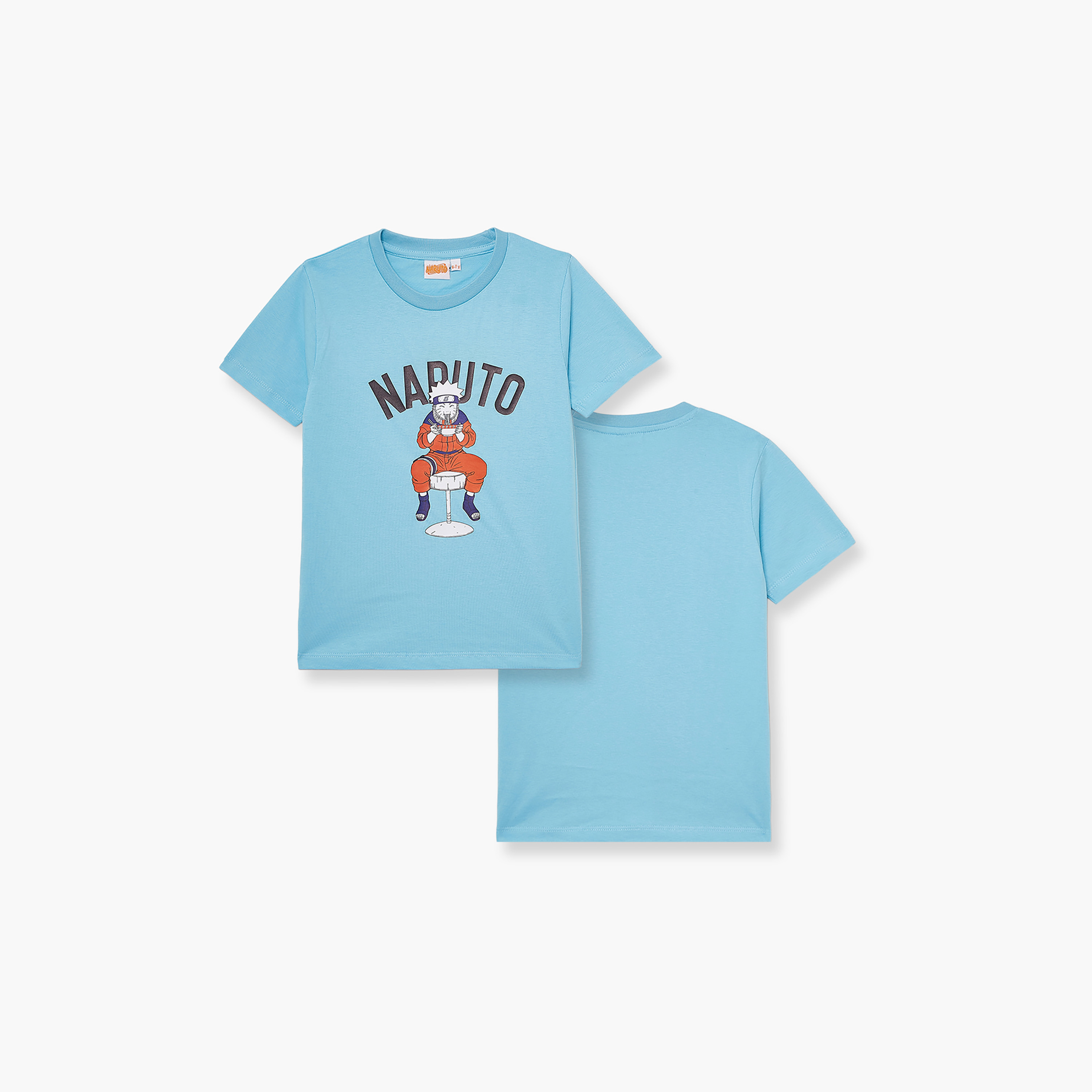 تي شيرت بأكمام قصيرة ورقبة دائرية بطبعة ناروتو-boys-clothing-tshirtsandpolos-image-3