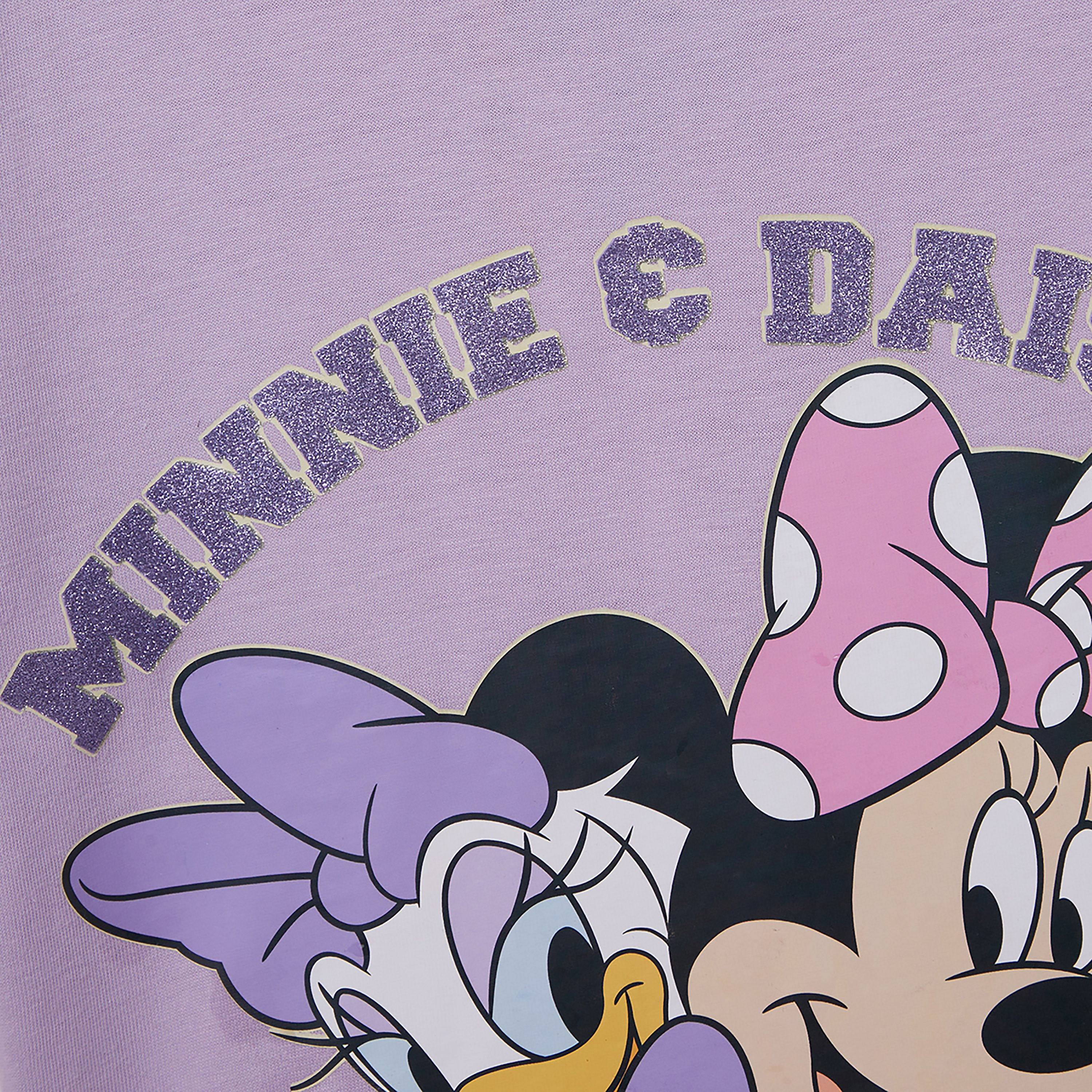 Minnie Mouse Printed Cotton T-Shirt & Shorts Set-girls-clothing-setsandcoords-image-6