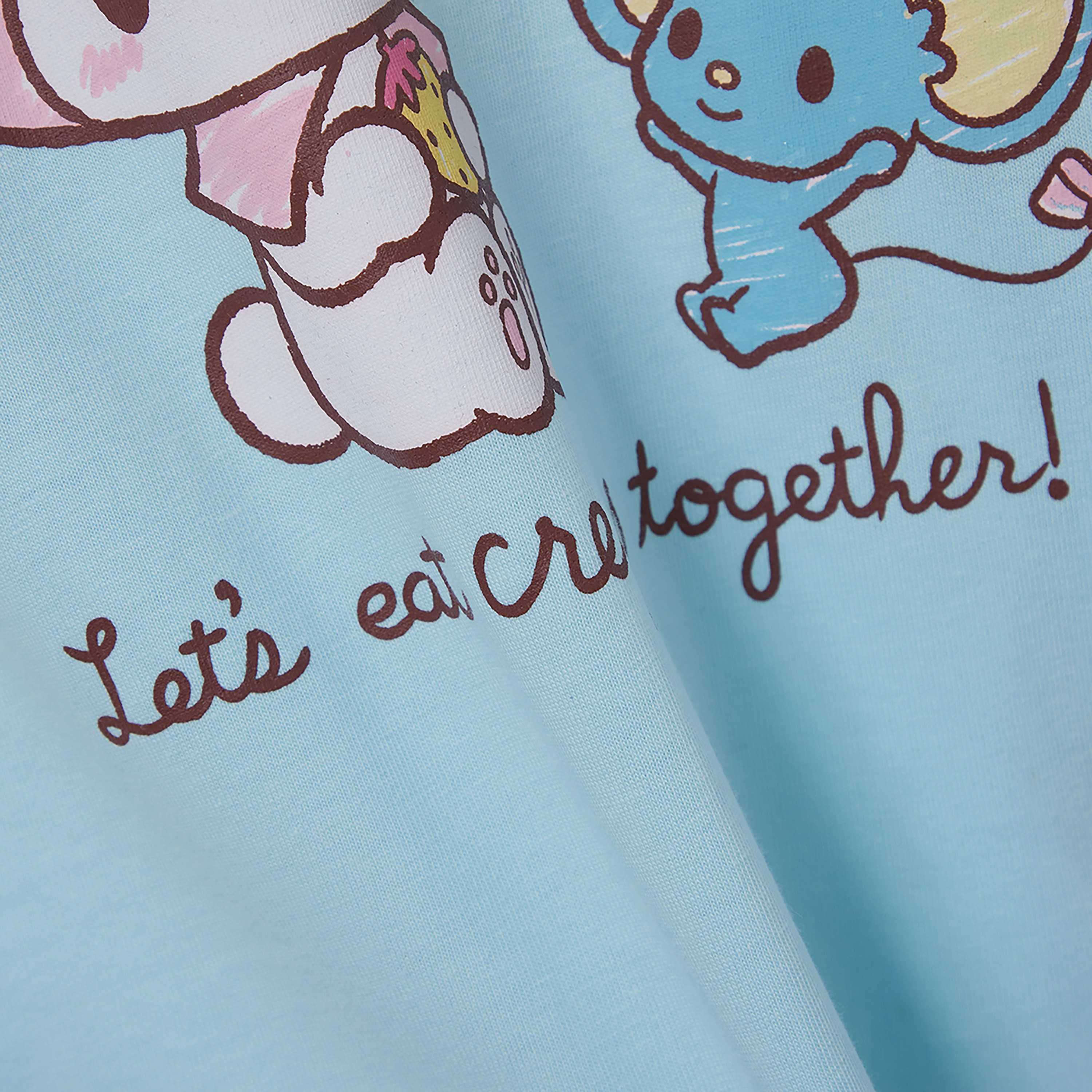 My Melody Printed Cotton T-Shirt & Shorts Set-girls-clothing-setsandcoords-image-6