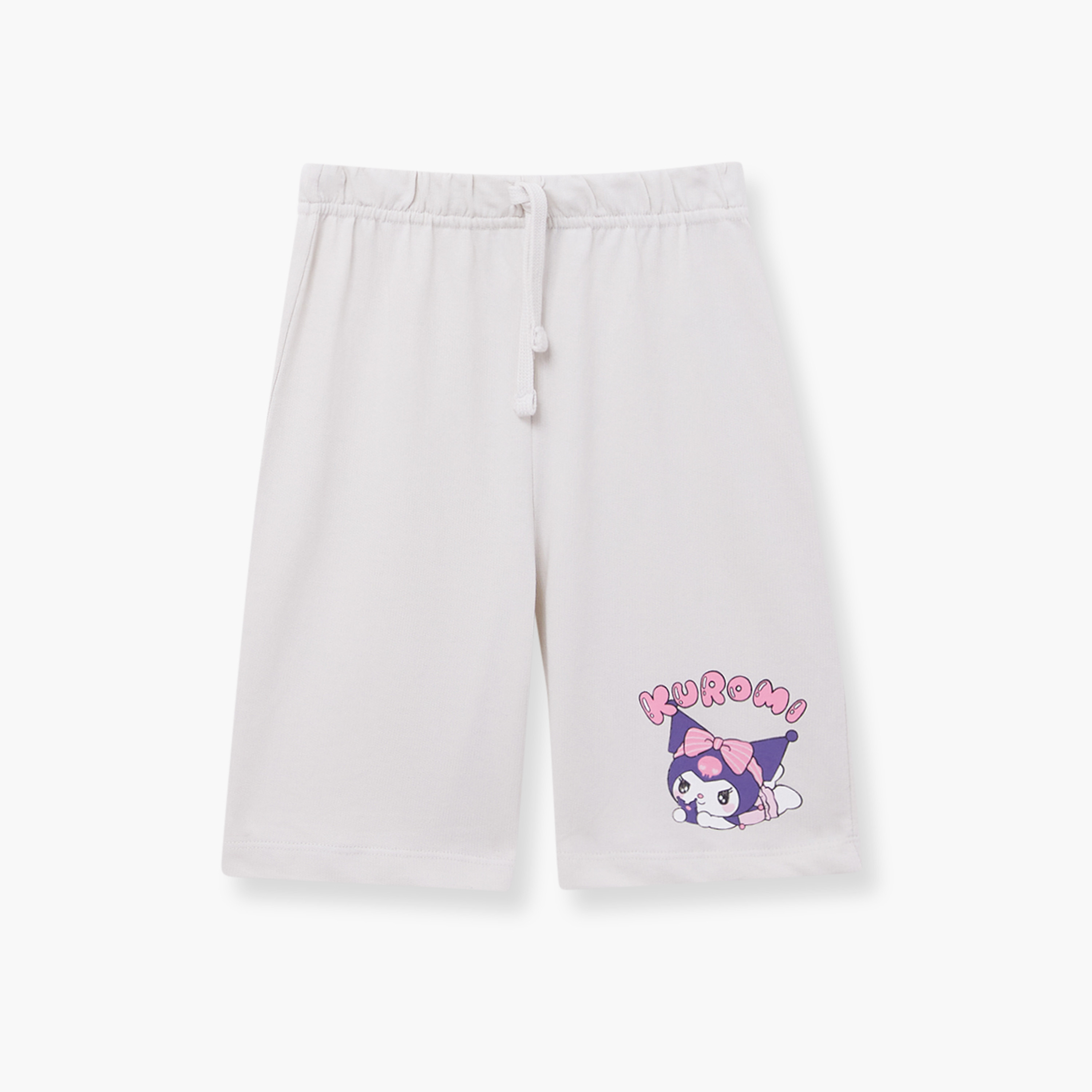 طقم تيشيرت وشورت قطني بطبعة كورومي-girls-clothing-setsandcoords-image-4