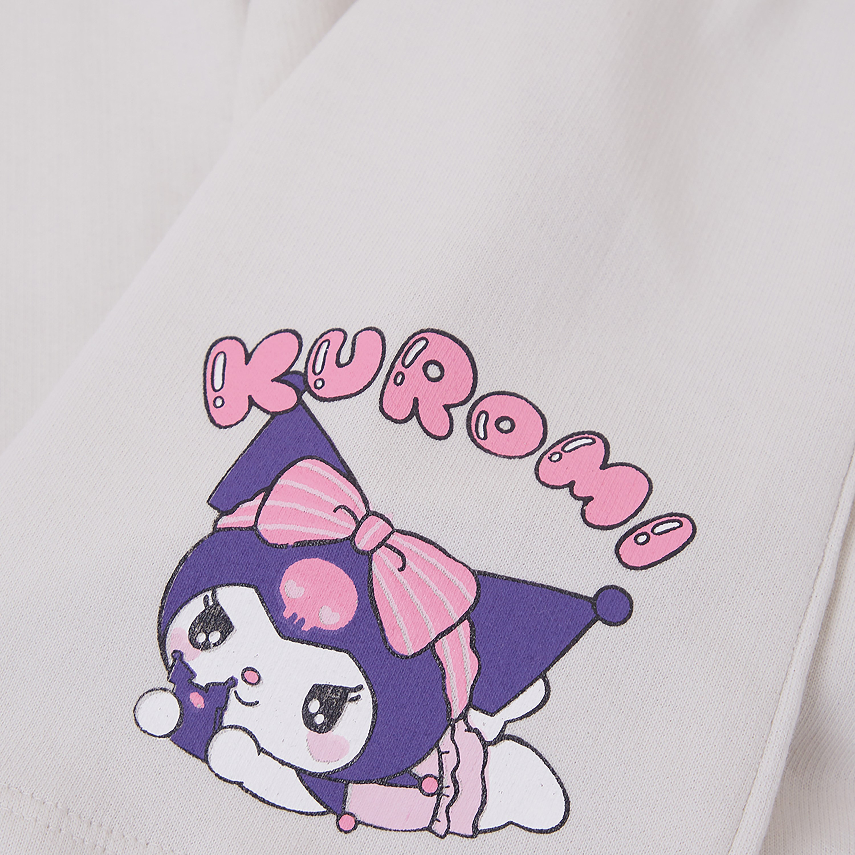 طقم تيشيرت وشورت قطني بطبعة كورومي-girls-clothing-setsandcoords-image-3