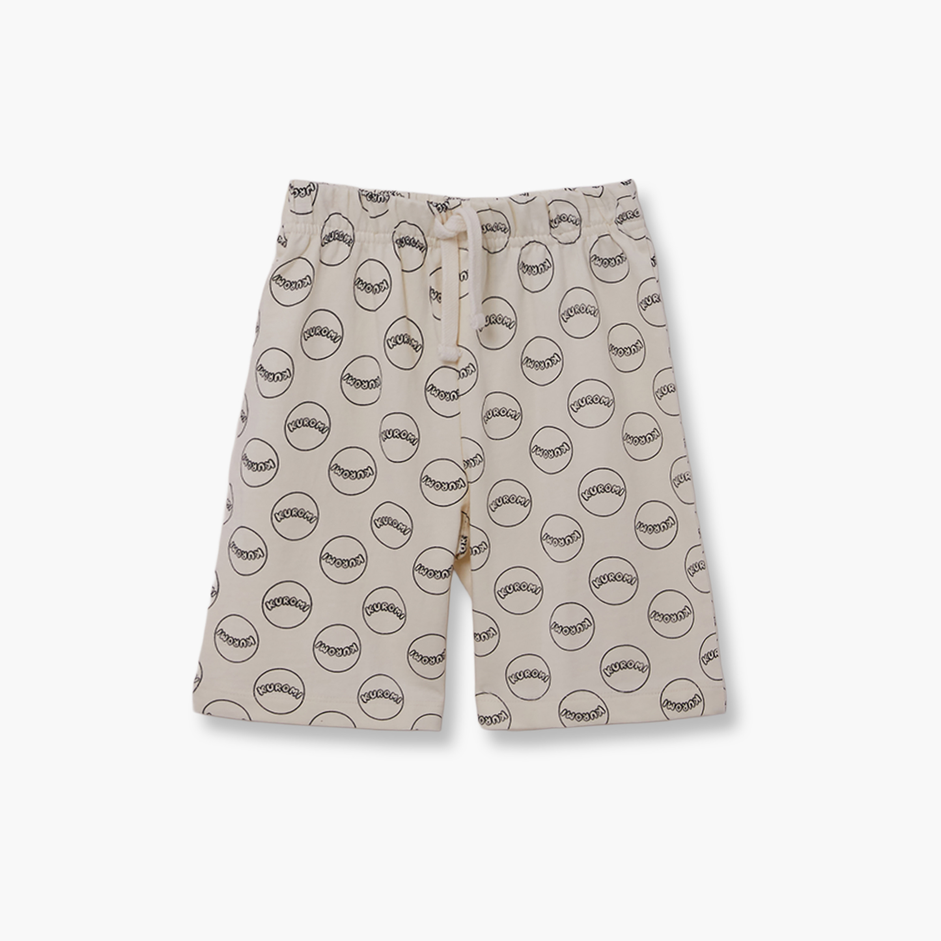 Kuromi Printed Cotton T-Shirt & Shorts Set-girls-clothing-setsandcoords-image-4