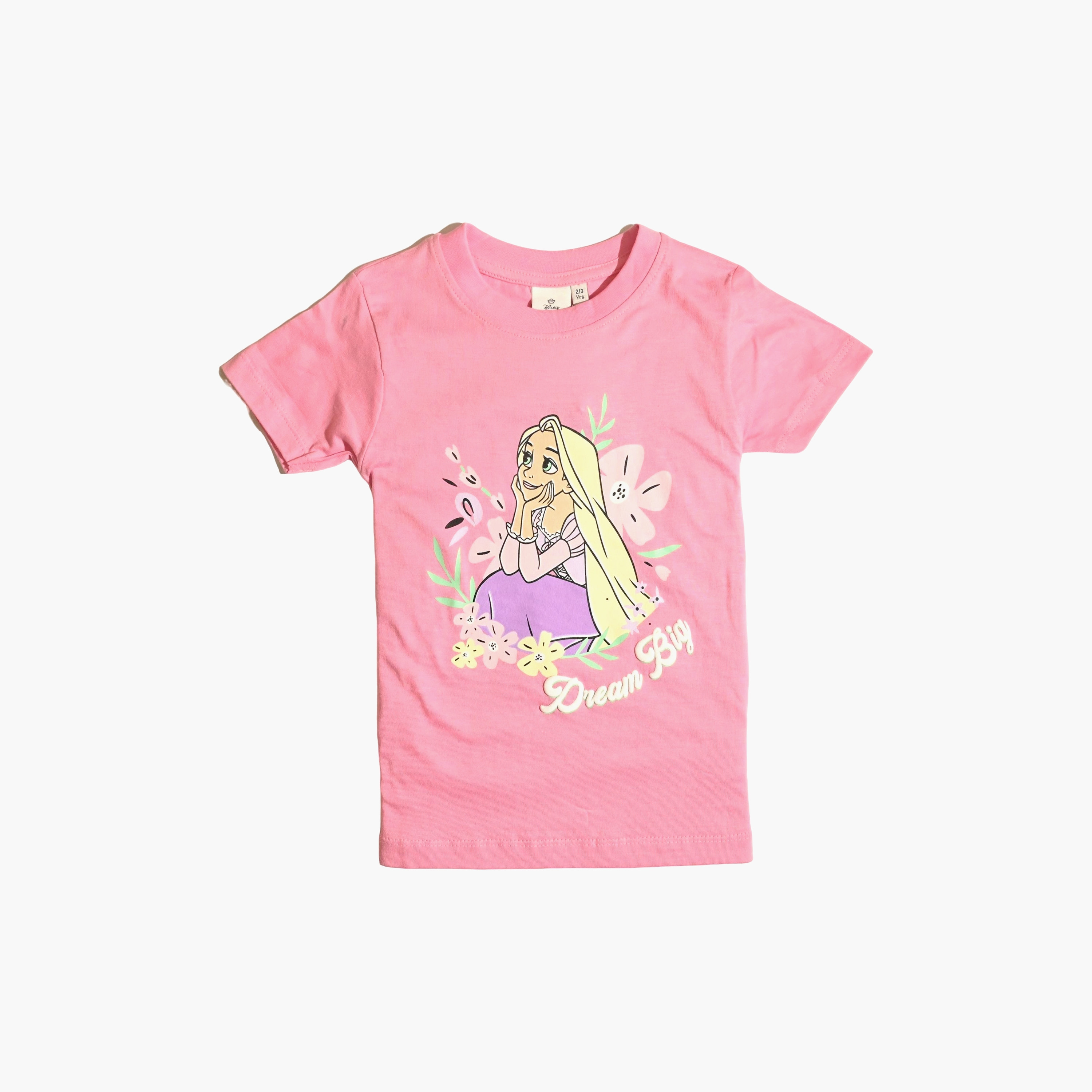 تي شيرت بأكمام قصيرة ورقبة دائرية بطبعة أميرات ديزني-girls-clothing-tshirts-image-1