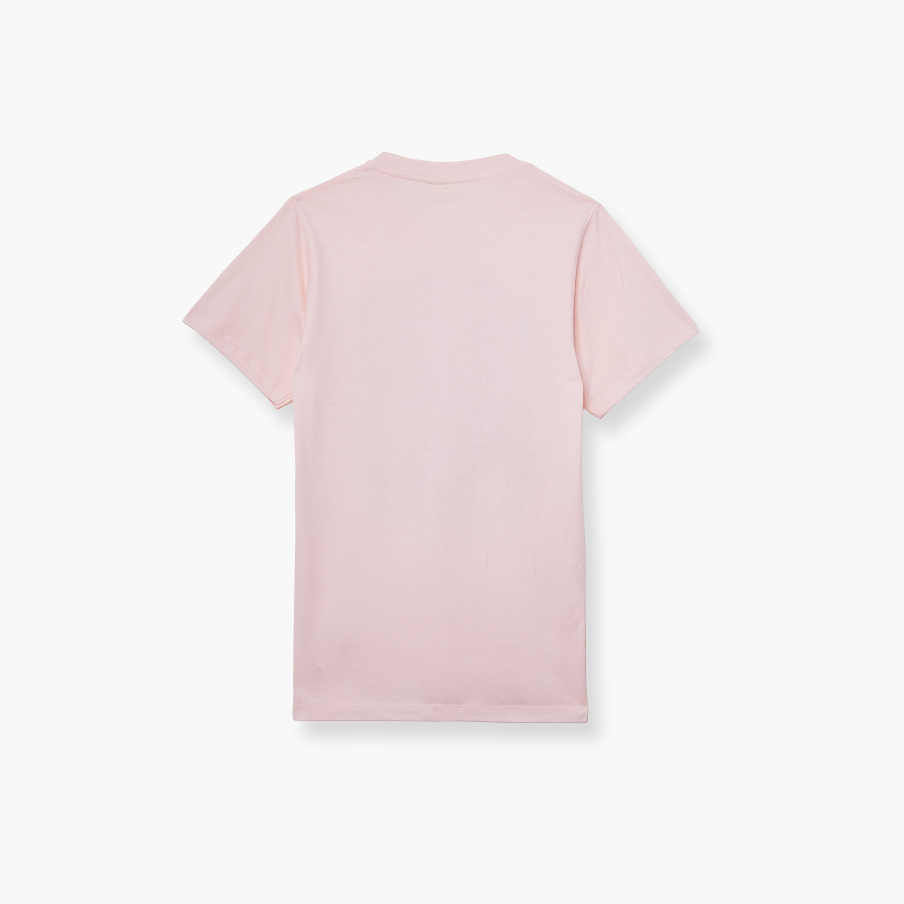 تي شيرت بأكمام قصيرة ورقبة دائرية بطبعة ليلو وستيتش-girls-clothing-tshirts-image-3