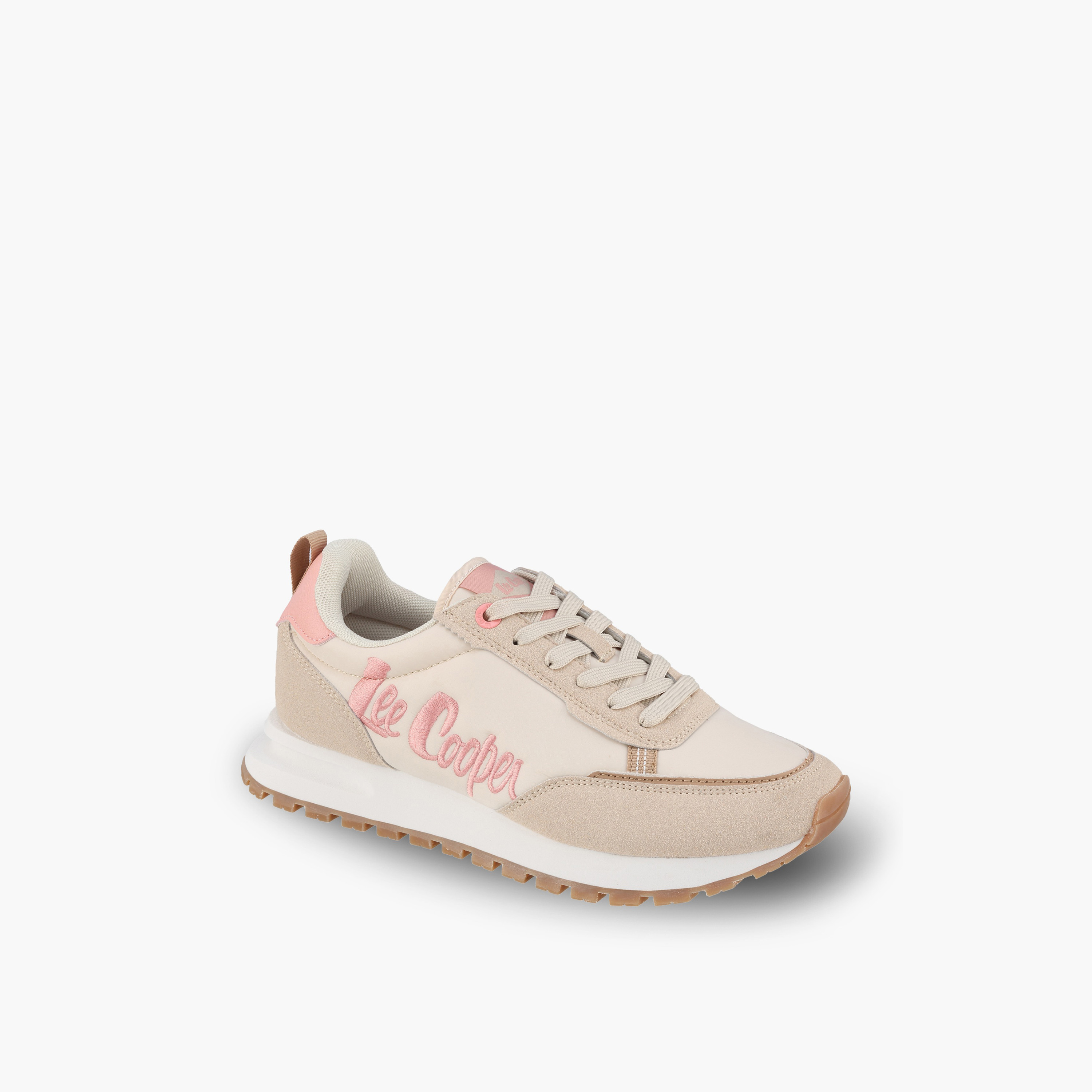 حذاء سنيكرز طول الكاحل برباط وتطريز الشعار للنساء من لي كوبر-women-shoes-sneakers-image-2