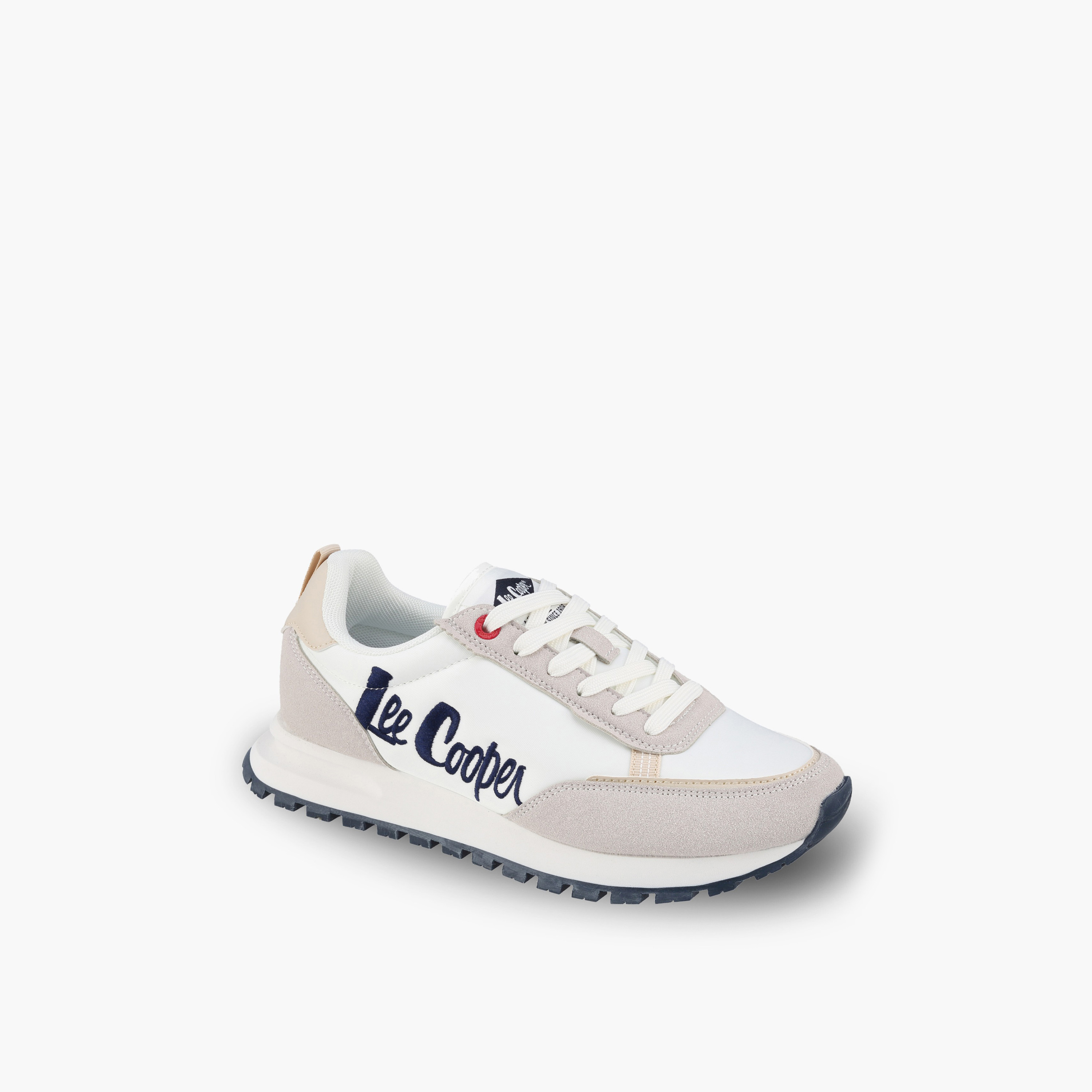 Lee Cooper Women Logo Embroidered Lace-Up Ankle Sneakers-women-shoes-sneakers-image-2