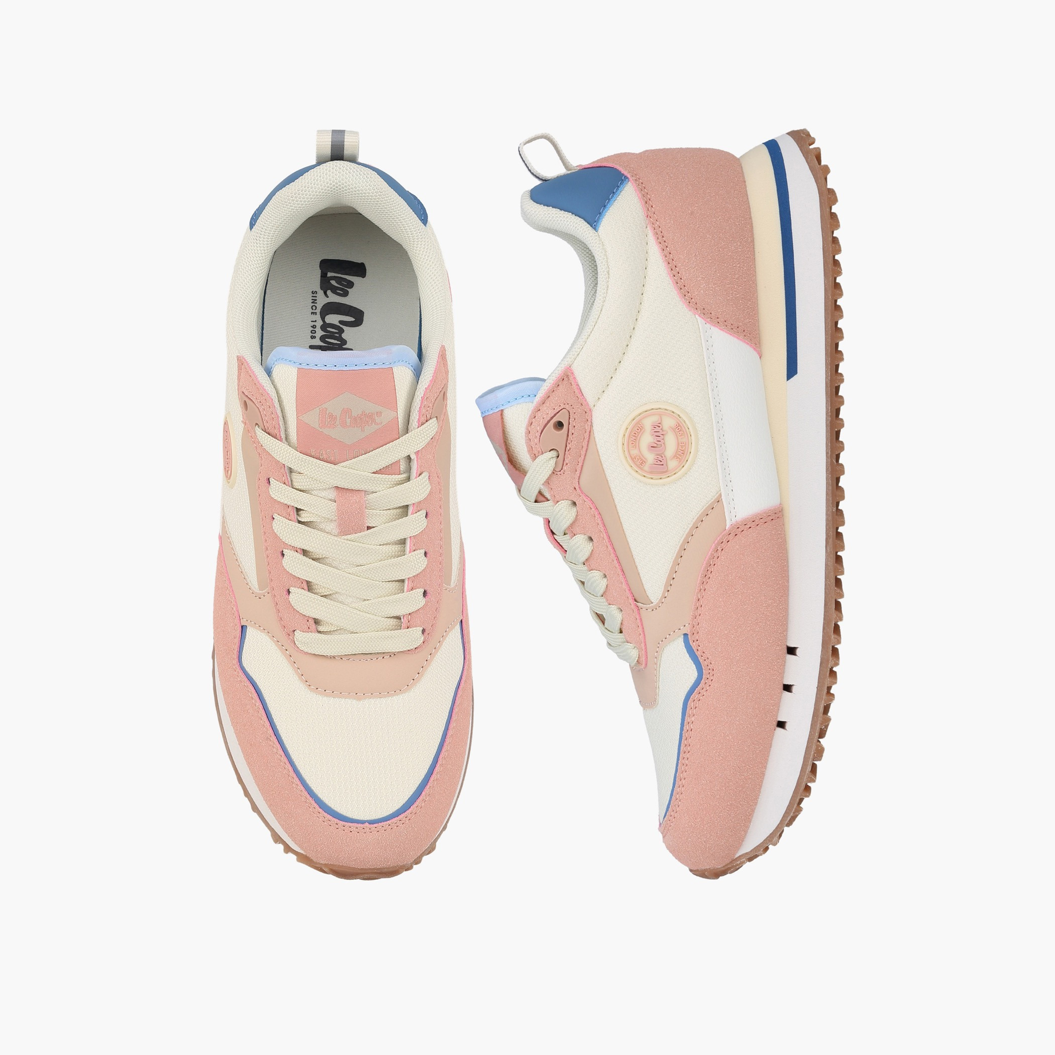 حذاء سنيكرز كاحل بقوالب ملونة ورباط للنساء من لي كوبر-women-shoes-sneakers-image-1