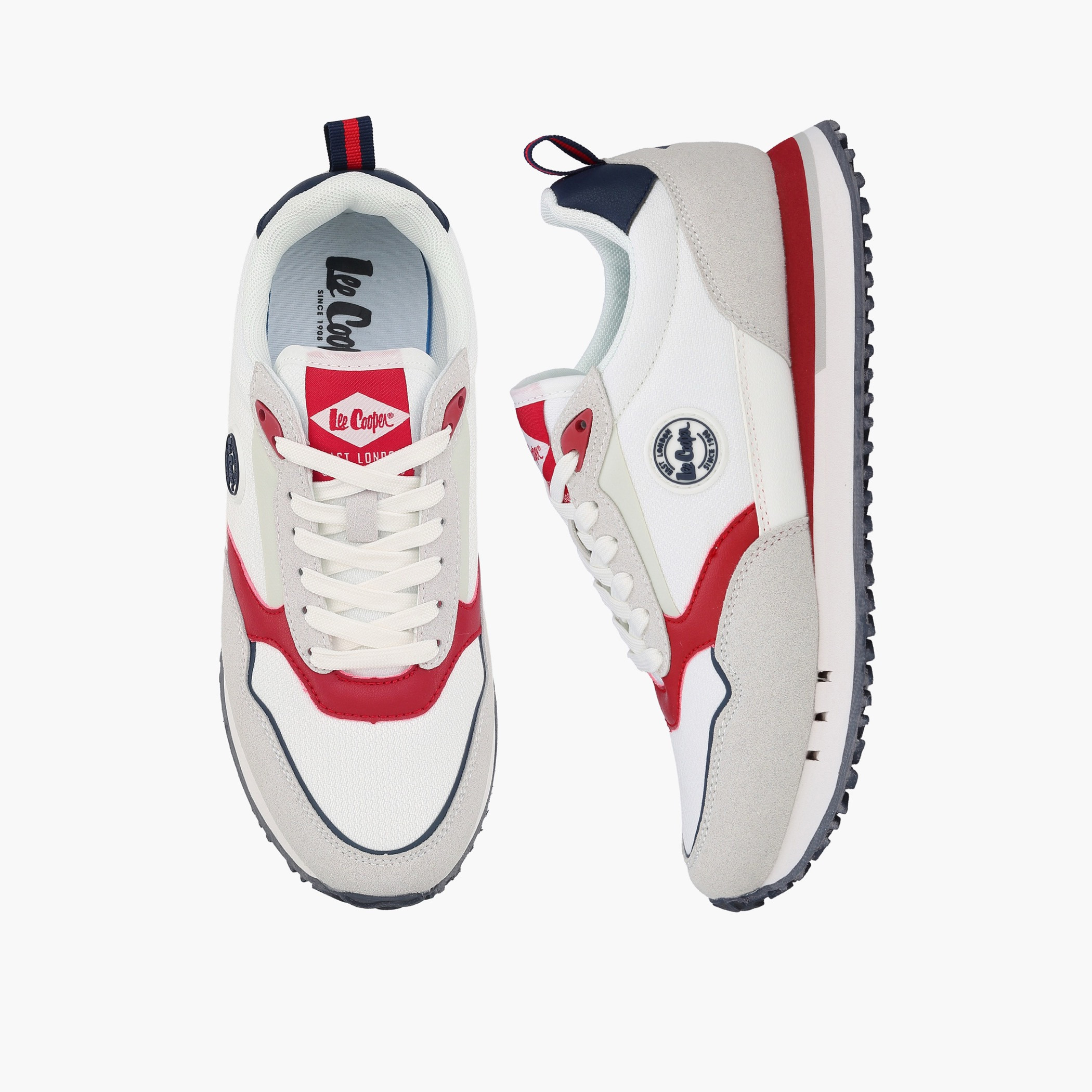 حذاء سنيكرز كاحل بقوالب ملونة ورباط للنساء من لي كوبر-women-shoes-sneakers-image-1