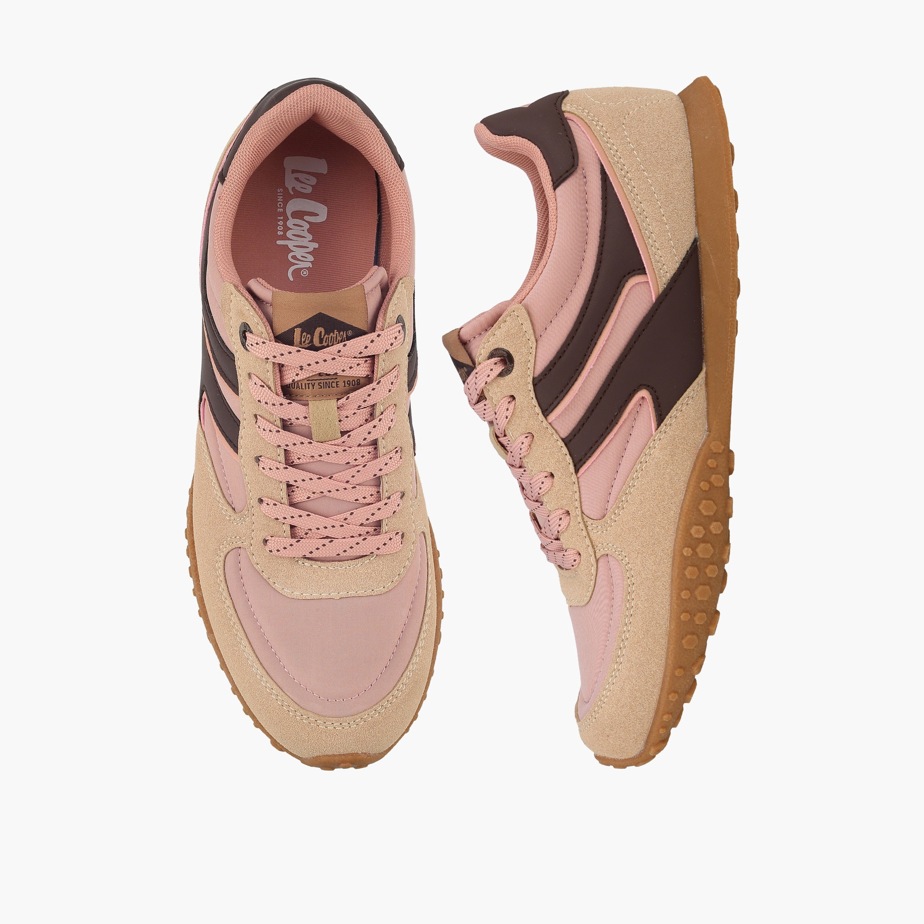 Lee Cooper Women Colourblock Lace-Up Sneakers-women-shoes-sneakers-image-1
