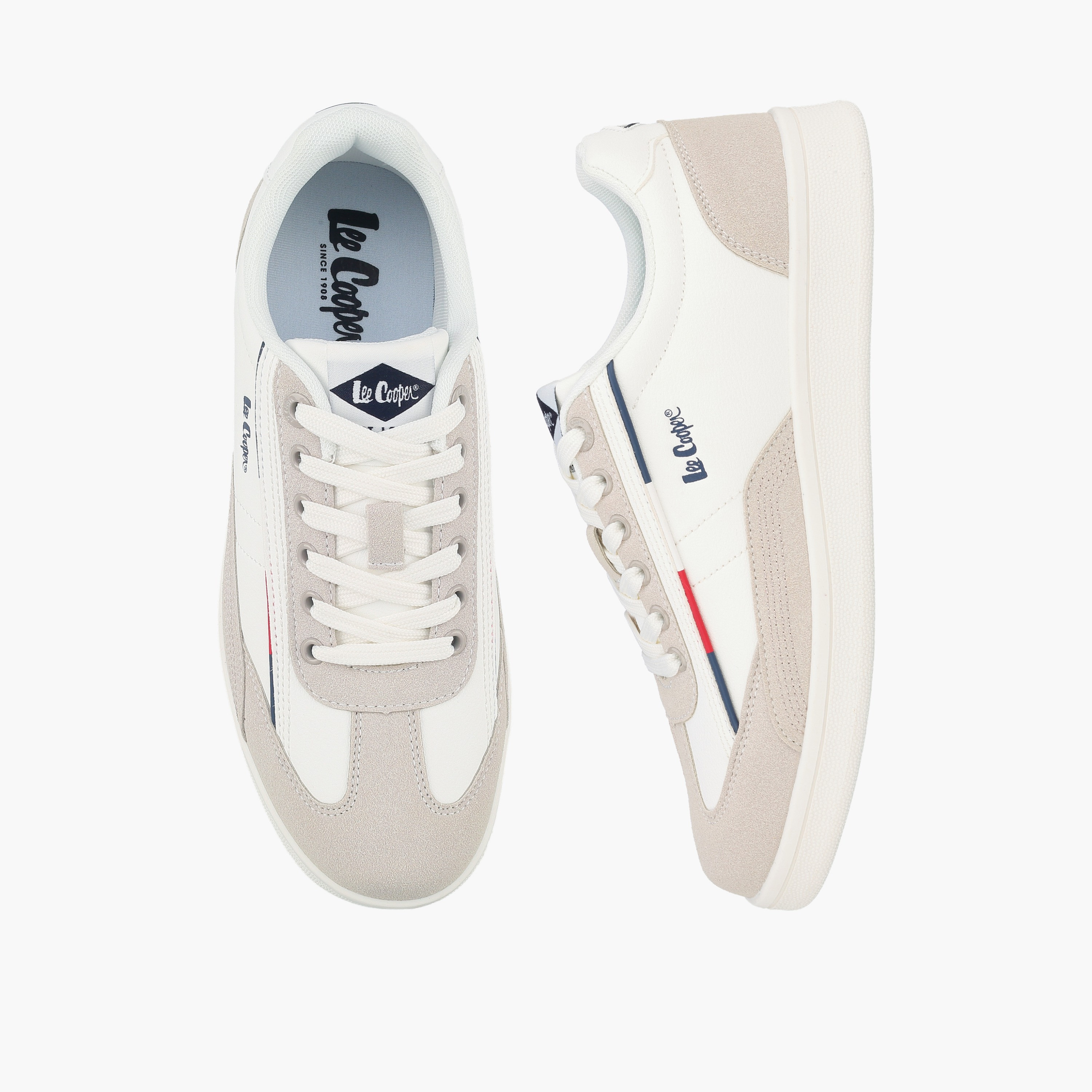 Lee Cooper Women Logo Print Lace-Up Sneakers-women-shoes-sneakers-image-1