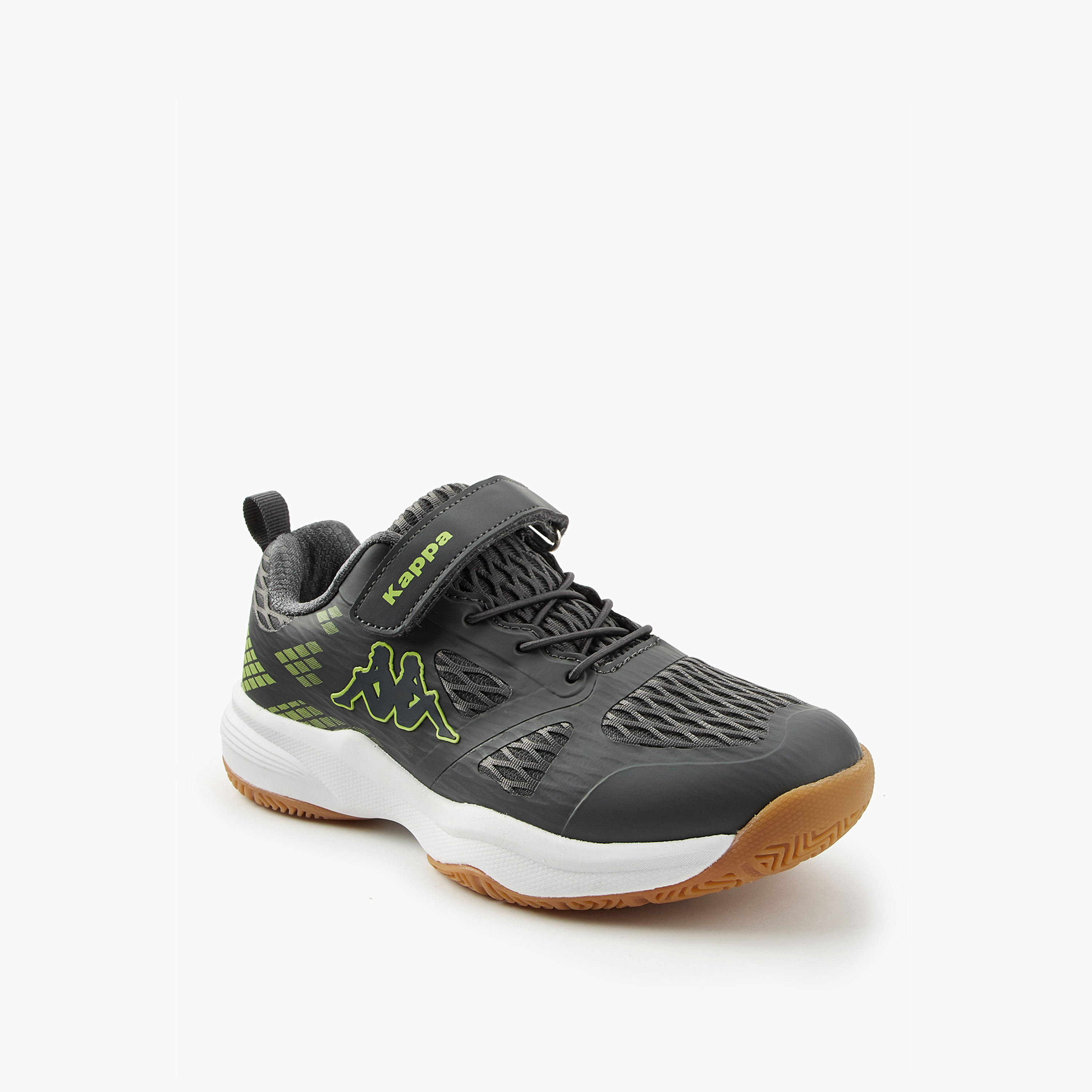 Kappa Boys' Hook and Look Closure Badminton Shoes-boys-shoes-sports-image-3