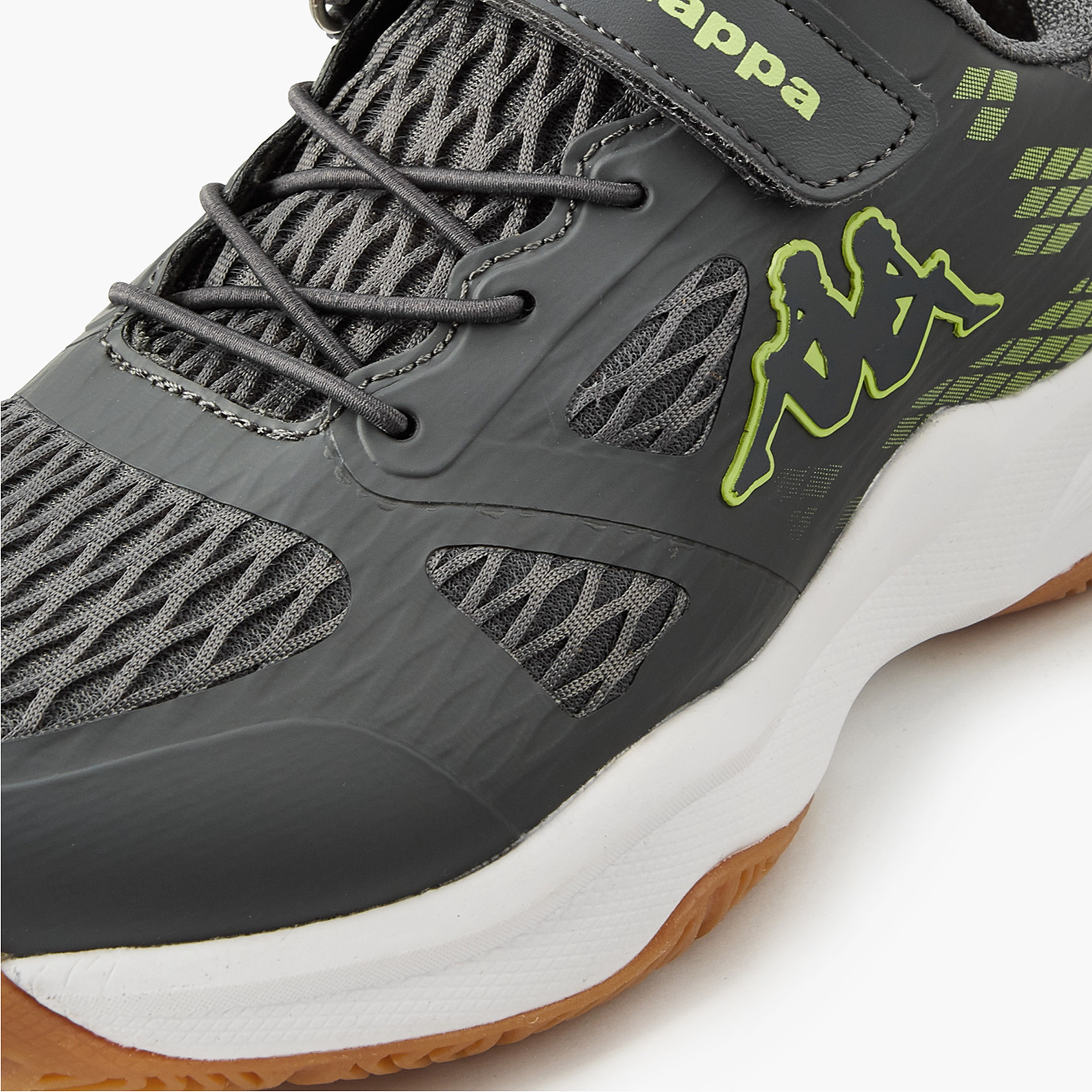 Kappa Boys' Hook and Look Closure Badminton Shoes-boys-shoes-sports-image-4