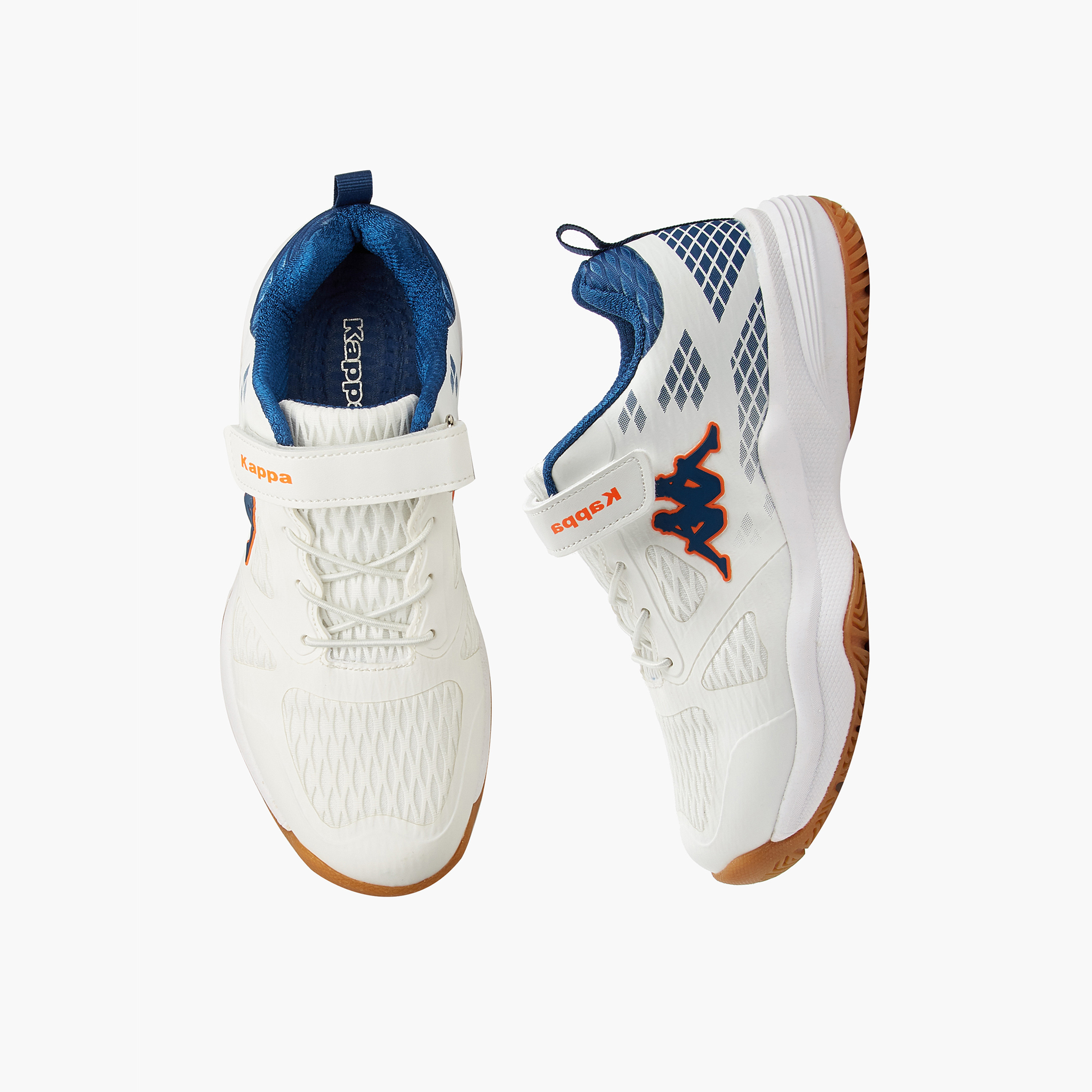 Kappa Boys' Hook and Look Closure Badminton Shoes-boys-shoes-sports-image-1