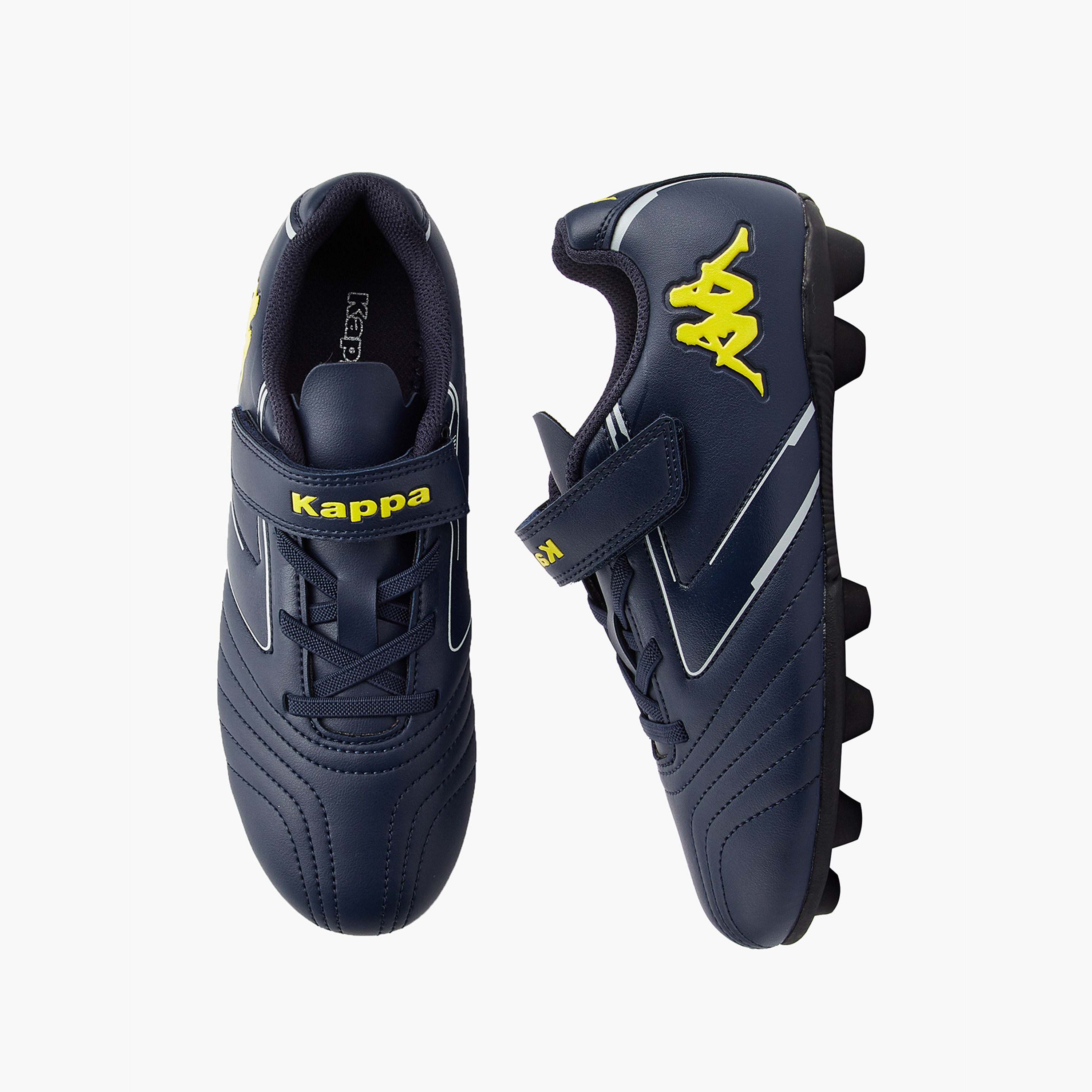Kappa Kids Hook and Loop Football Firm Ground Shoes-sports-gear-football-shoes-firmground-image-1