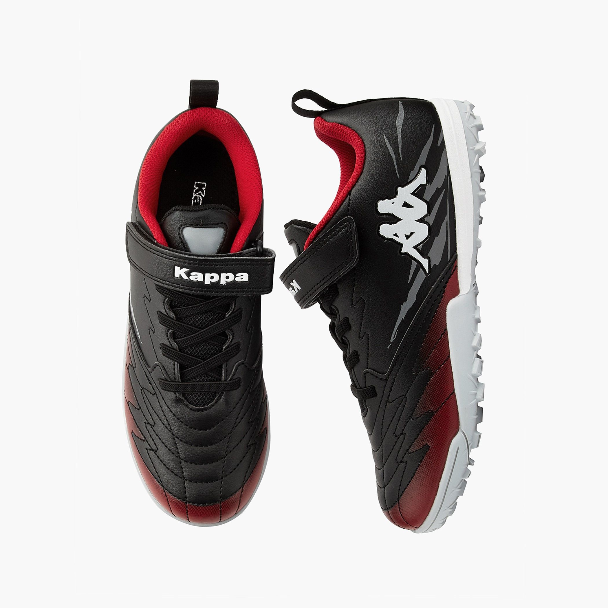 Kappa Kids Hook and Loop Football Turf Shoes with Pull Tab-girls-shoes-sports-image-1