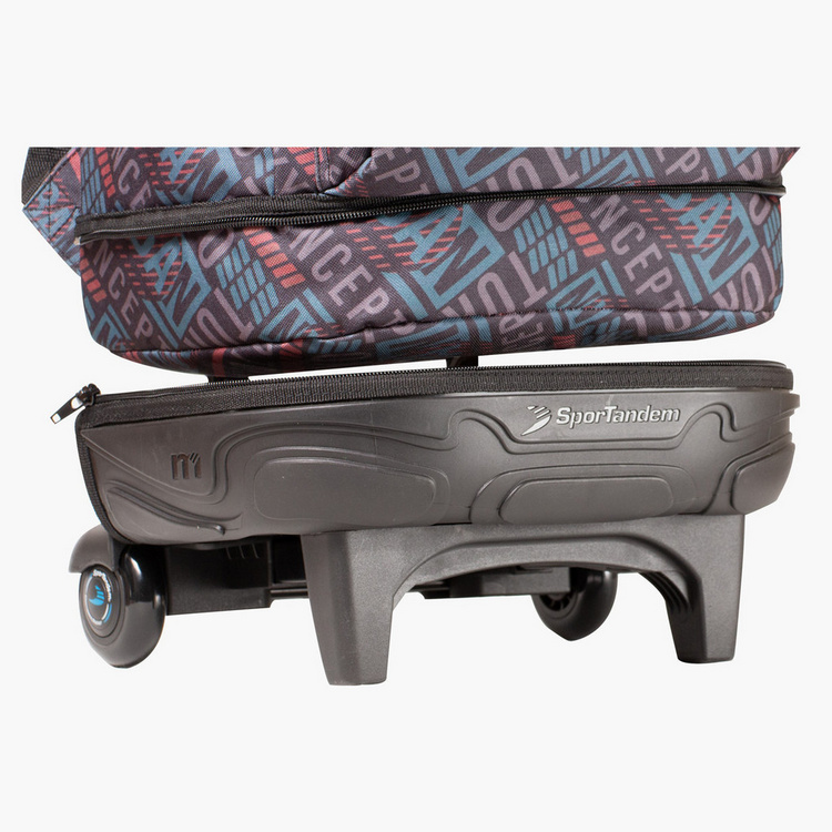 Tandem Printed Detachable Trolley Backpack - 18 inches