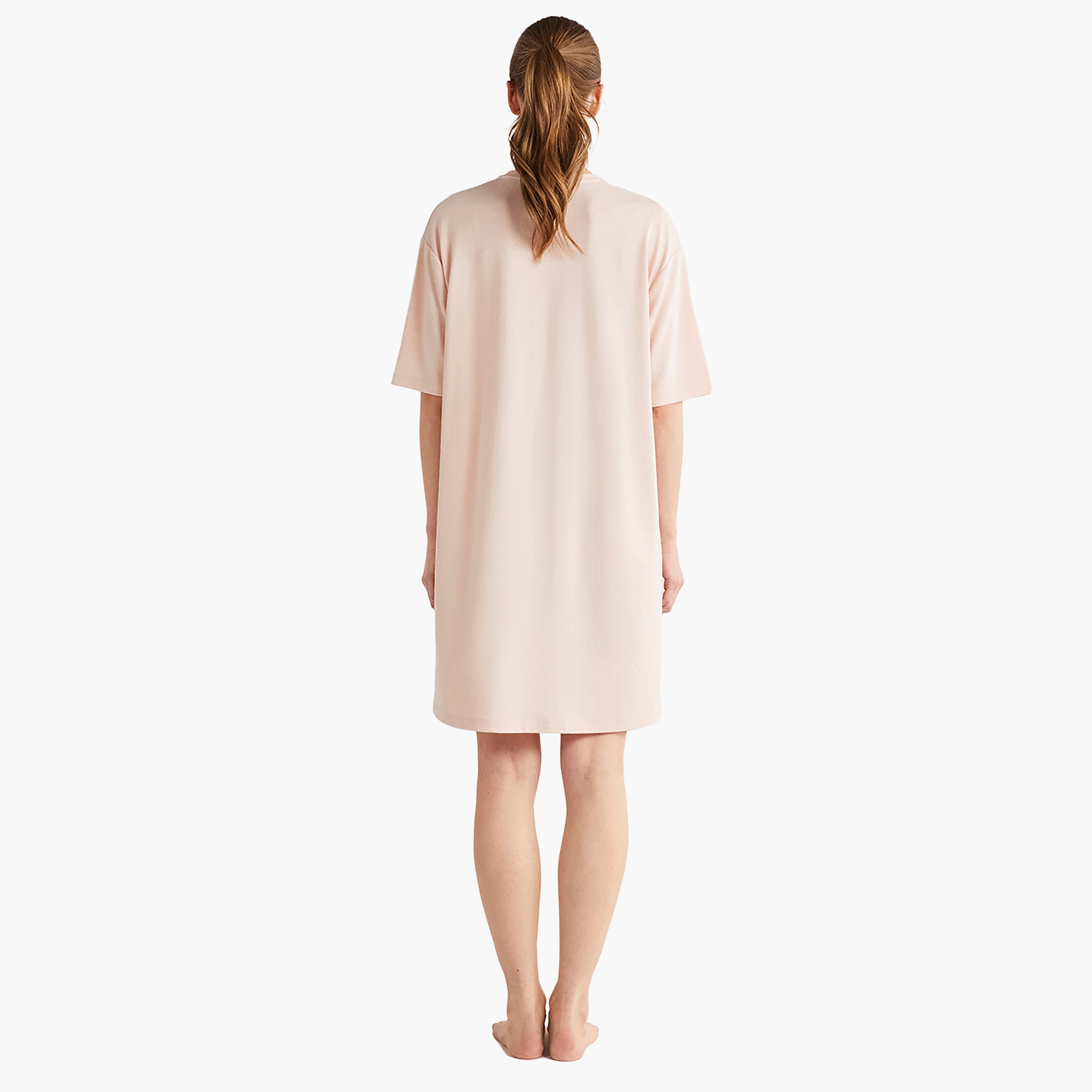 طقم رداء مع تي شيرت برقبة دائرية مزخرفة بالزهور وبنطلون ورداء نسائي من كاثرينز-women-clothing-nightwear-pyjamas-longsets-image-9