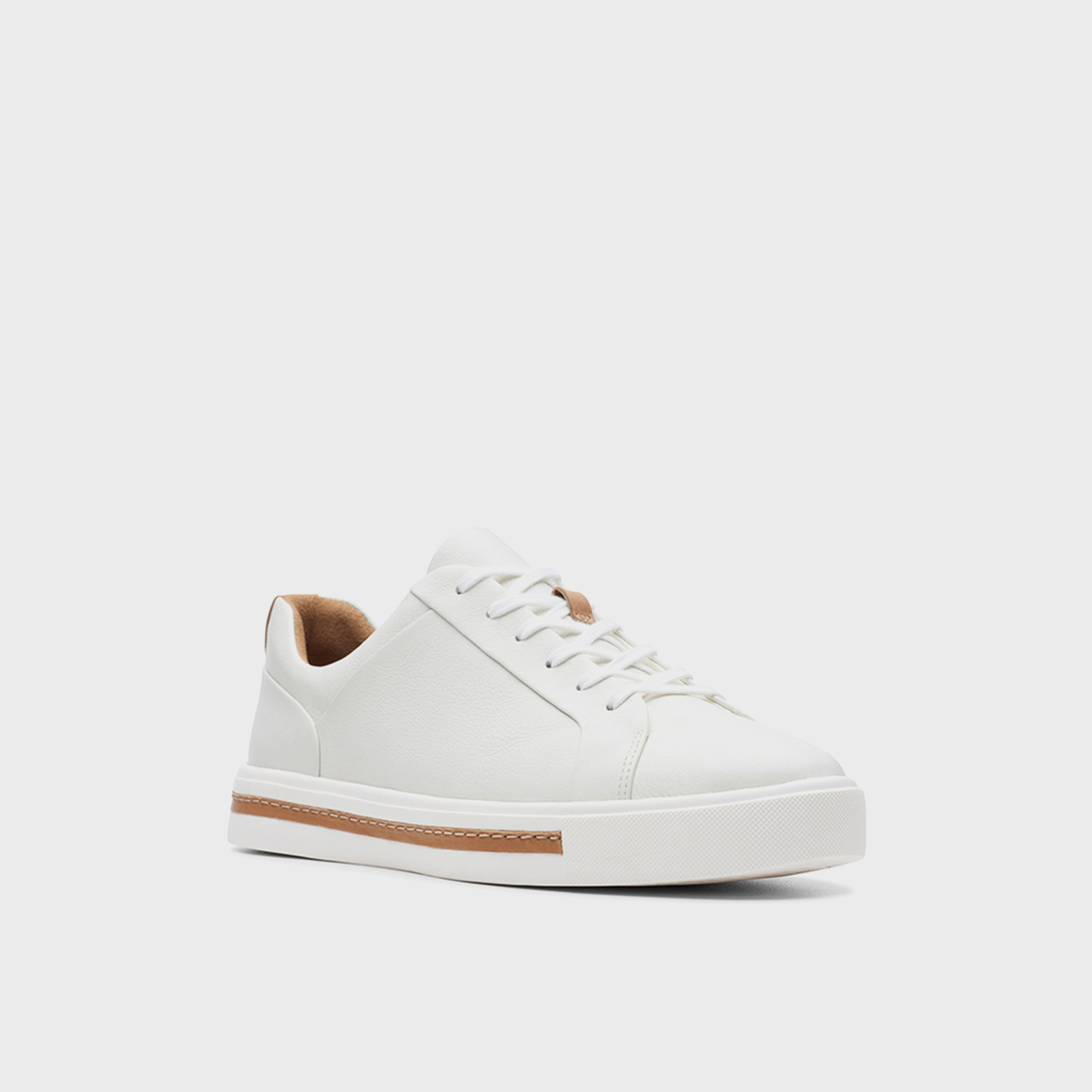 Clarks Women's Leather Lace-Up Low-Ankle Sneakers | 26140168-women-shoes-sneakers-image-1