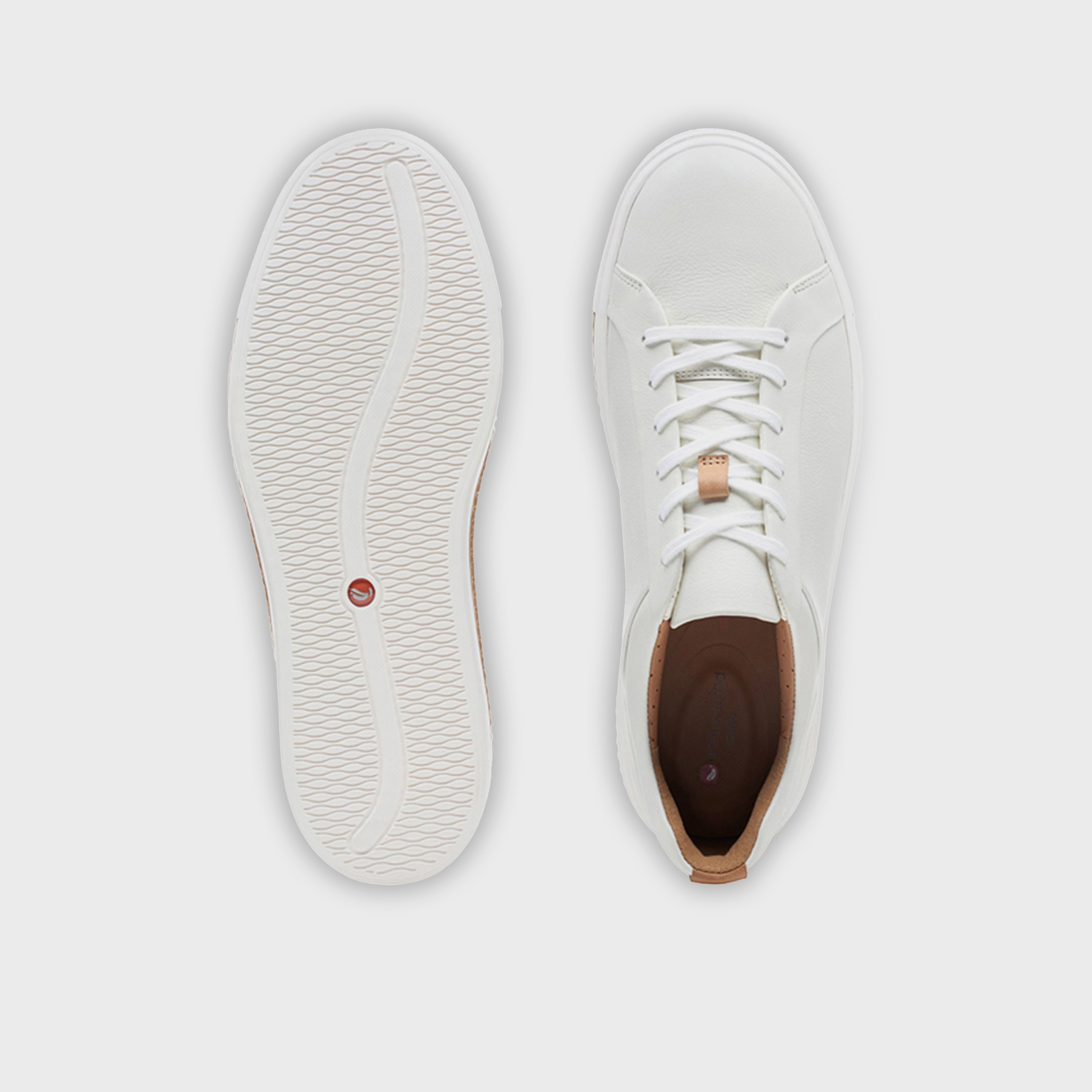 Clarks Women's Leather Lace-Up Low-Ankle Sneakers | 26140168-women-shoes-sneakers-image-4