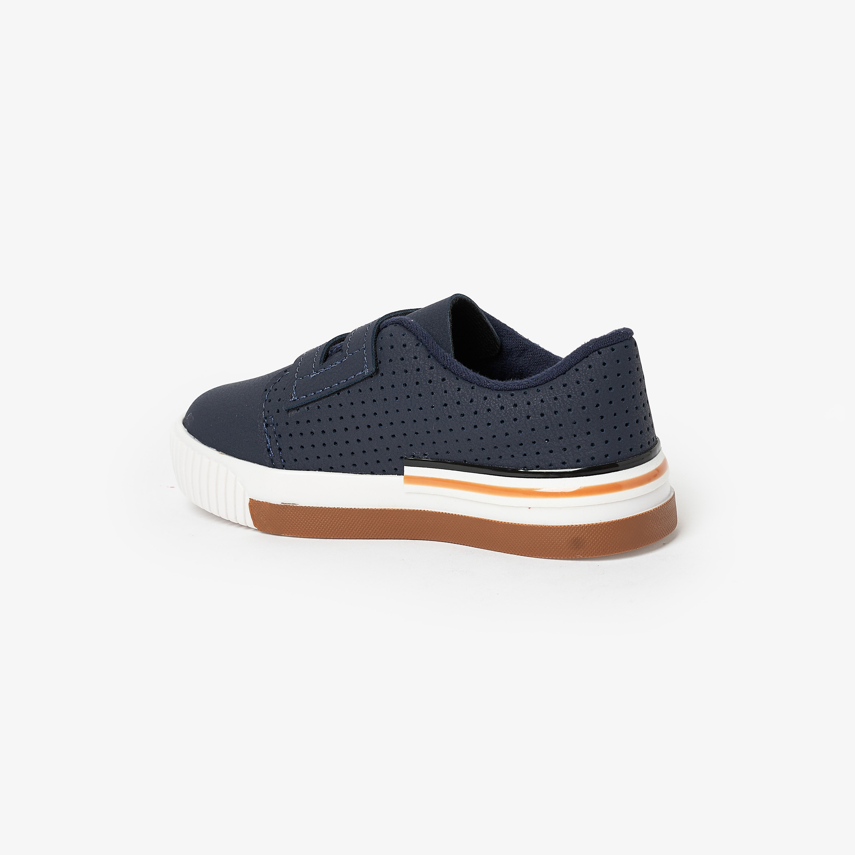 حذاء كاجوال للأولاد بشريط فيلكرو مثقوب من مولكينهو | 2615-101-14611-33553-boys-shoes-loafers-image-3