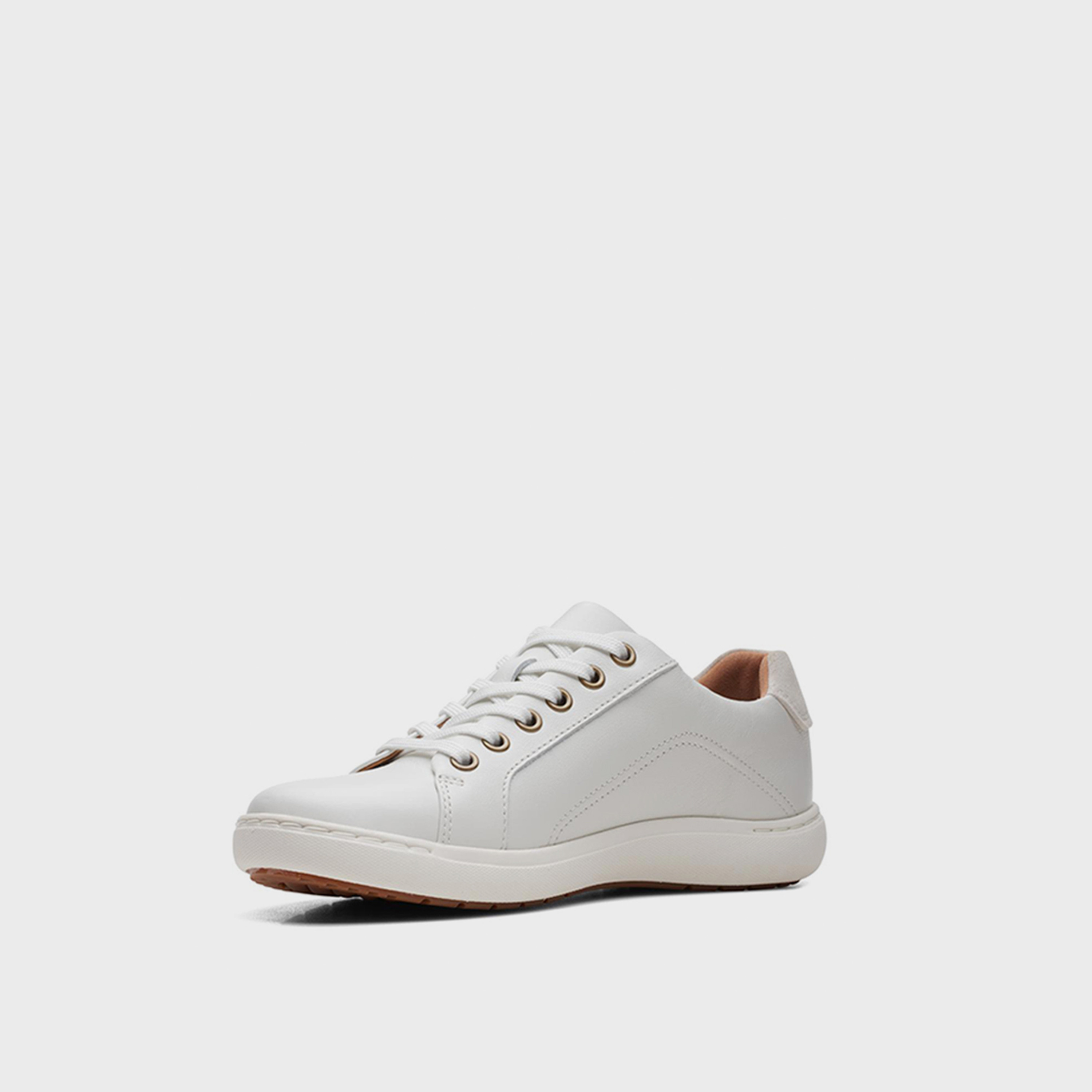 Clarks Womens Lace-Up Nalle Lace Flat Low Ankle Sneakers | 26165001-women-shoes-sneakers-image-4