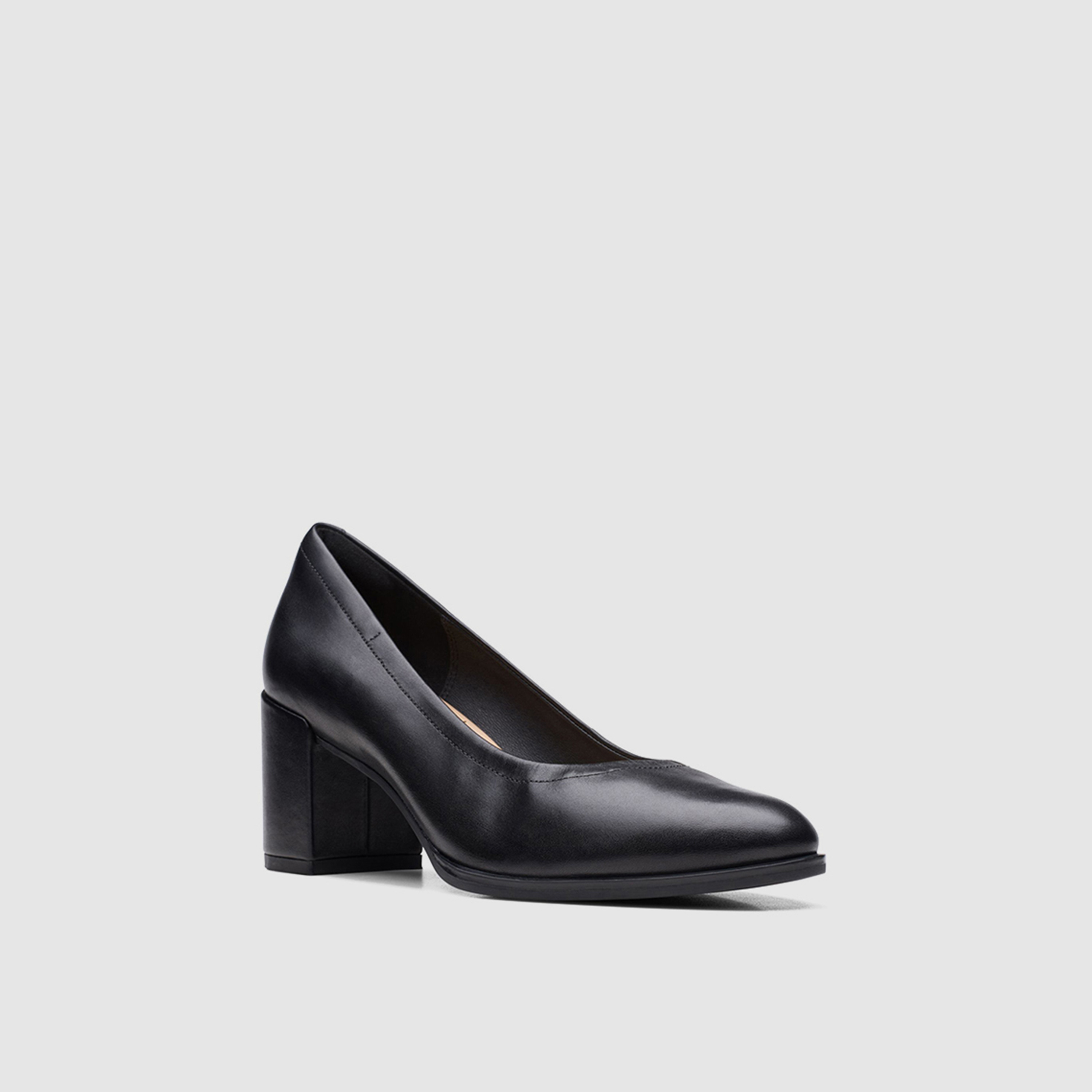 كلاركس- حذاء للنساء كعب سميك سهل الارتداء  | 26170964-women-shoes-heels-image-1