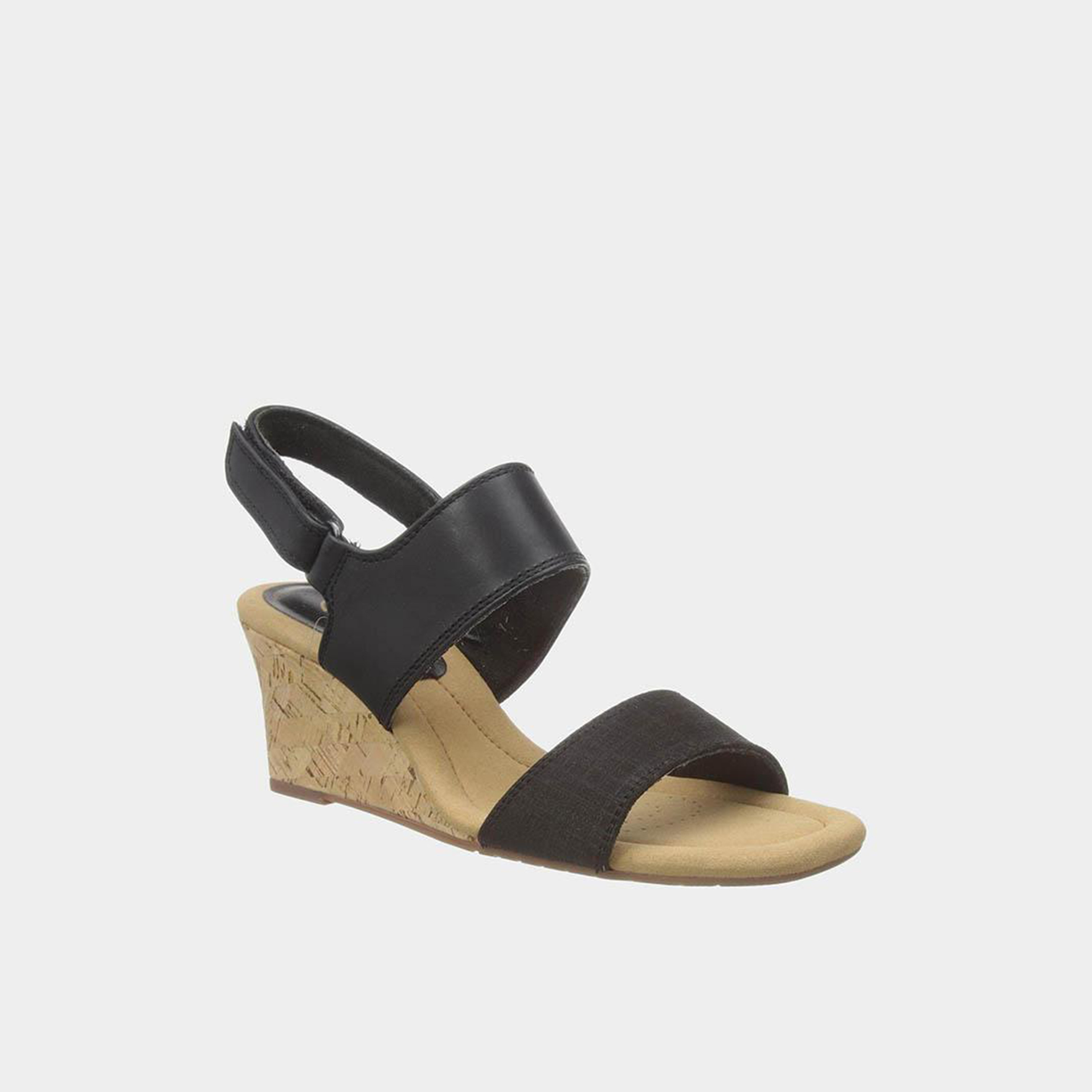 Clarks Women's Hook & Loop Kyarra Faye Wedges | 26171237-women-shoes-sandals-heeled-image-1