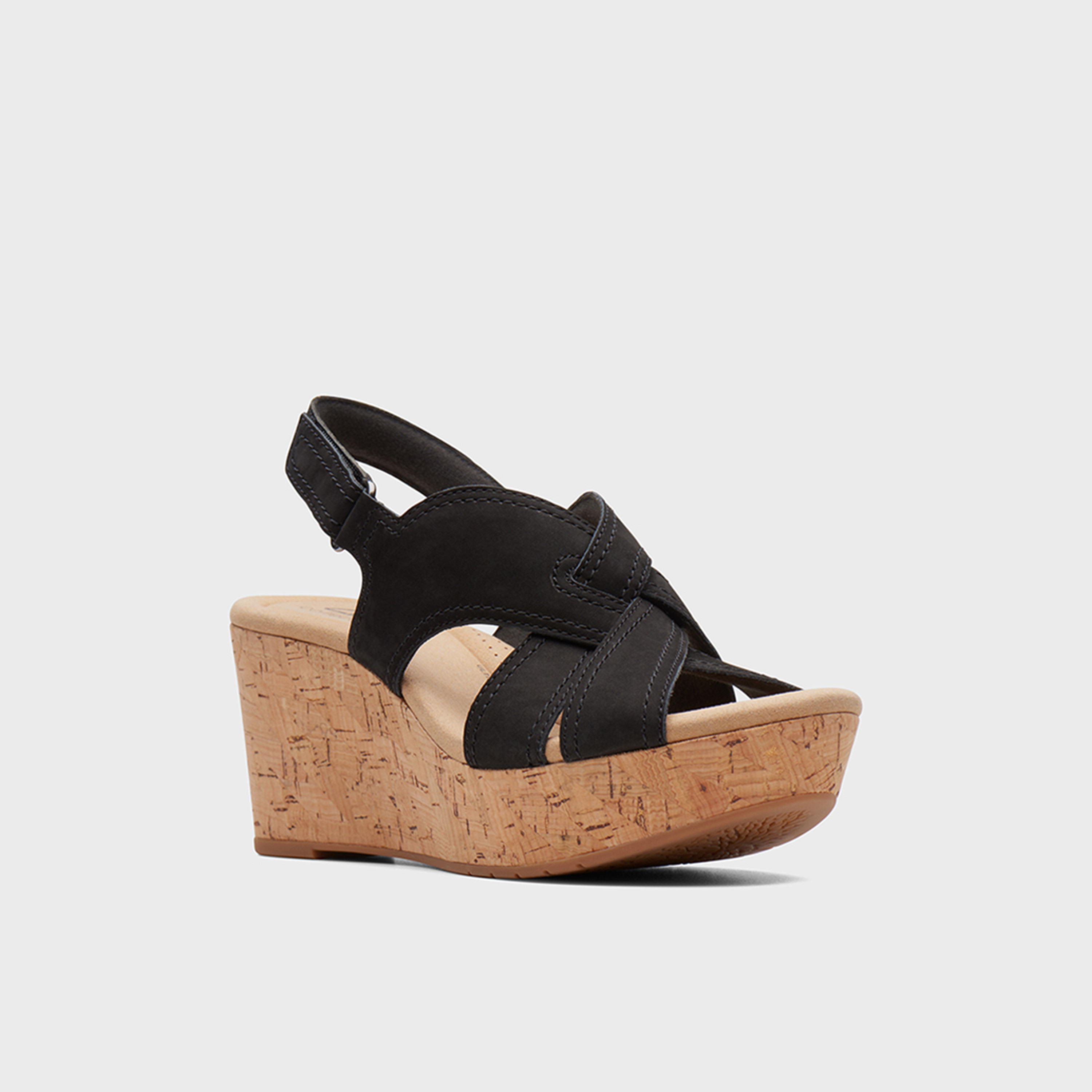 كلاركس - صندل روز إيرين للنساء بكعب عالٍ بإبزيم لاصق | 26171307-women-shoes-sandals-heeled-image-1