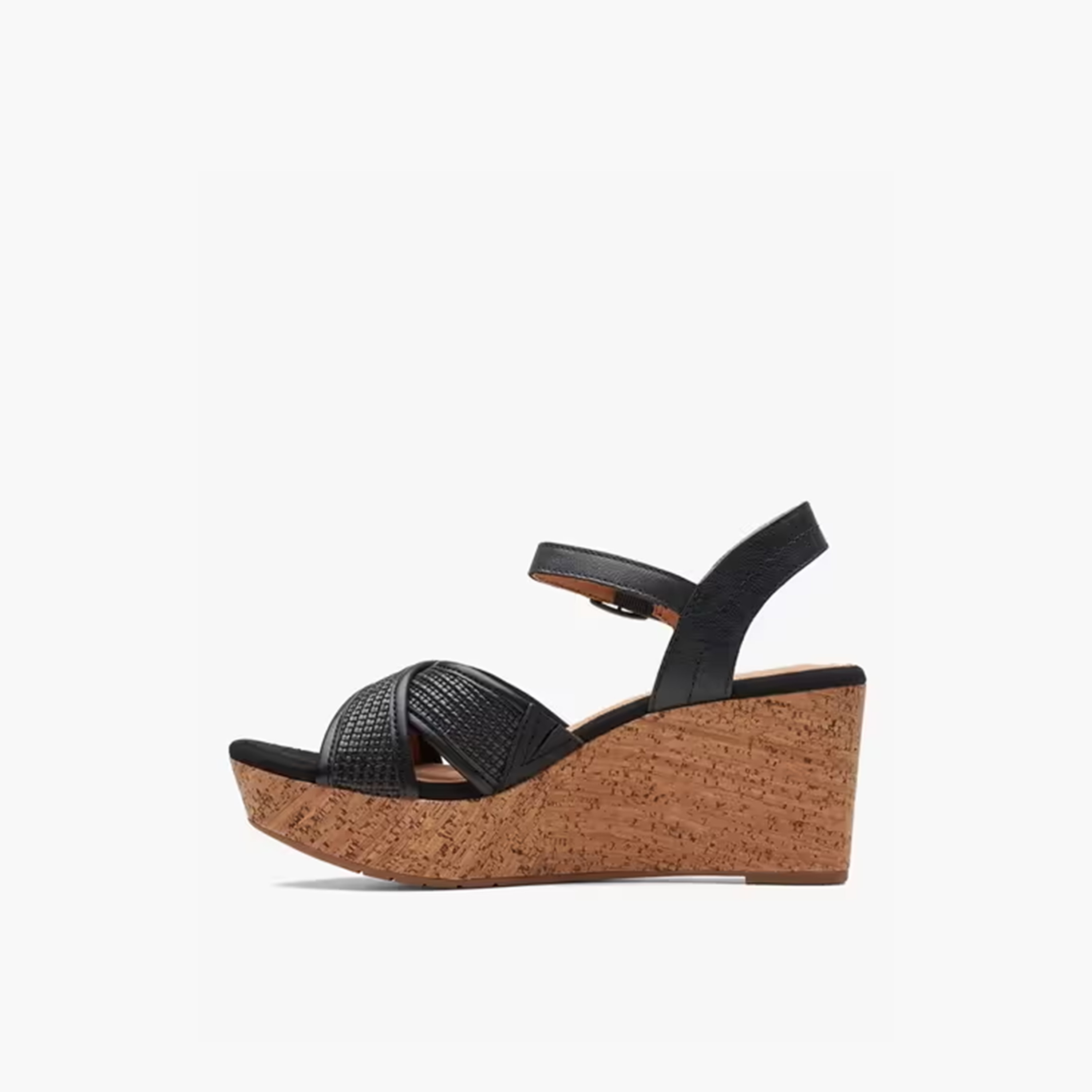 كلاركس - حذاء إيليري الكعب العالي بلون البرقوق حزام بإبزيم للنساء | 26171439-women-shoes-sandals-heeled-image-2