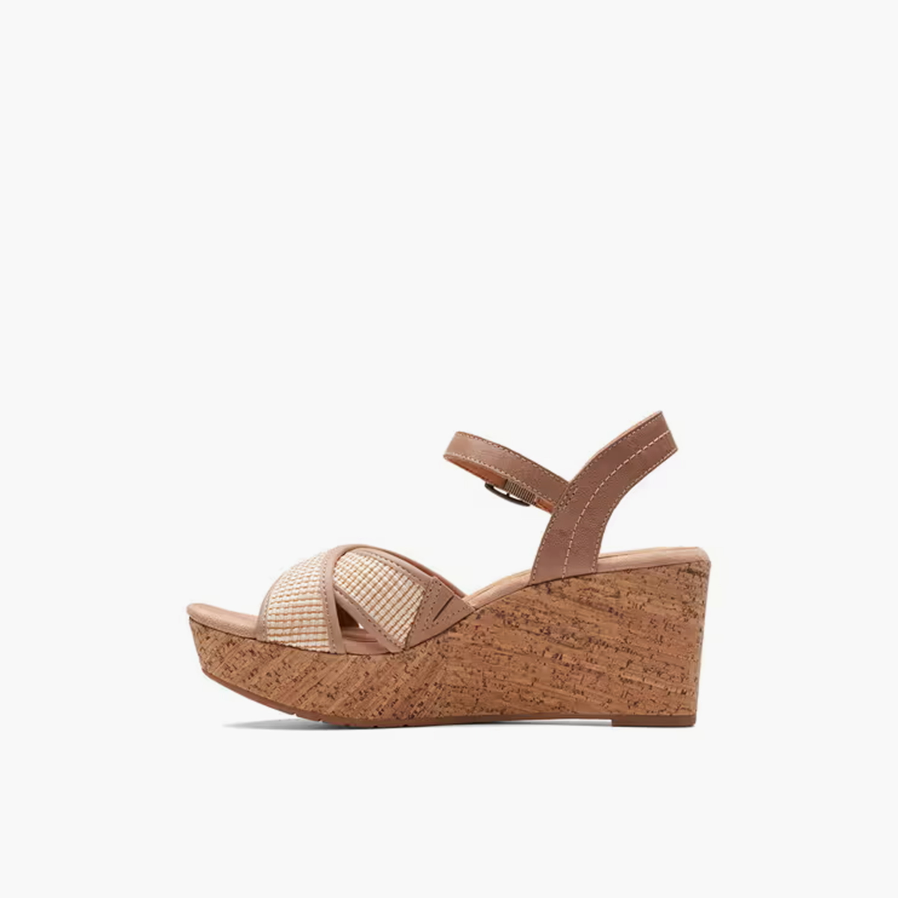 Clarks Women's Buckle Strap Elleri Plum Wedges | 26171442-women-shoes-sandals-heeled-image-2