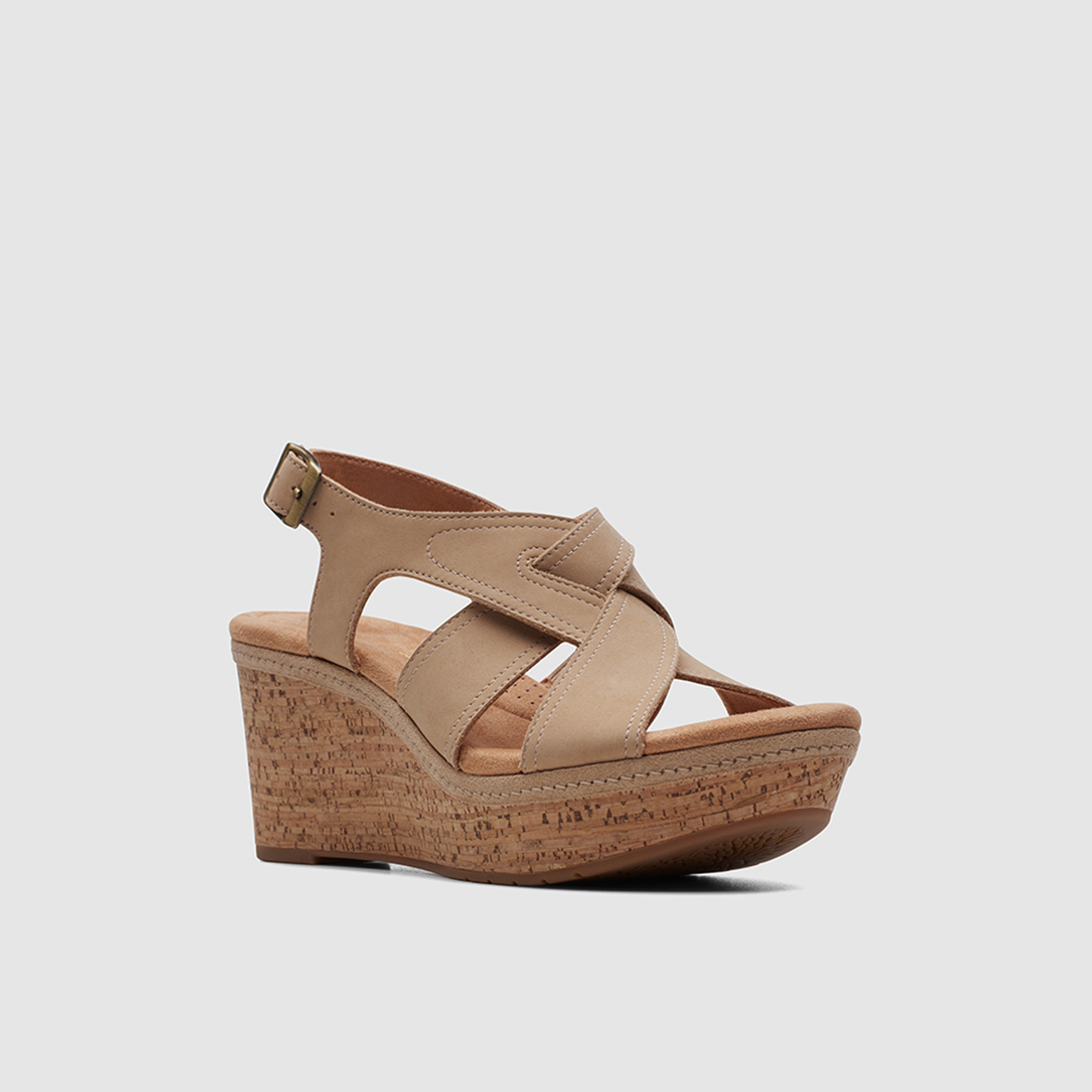 Clarks Women's Buckle Strap Elleri Rae Wedges | 26171443-women-shoes-sandals-heeled-image-1